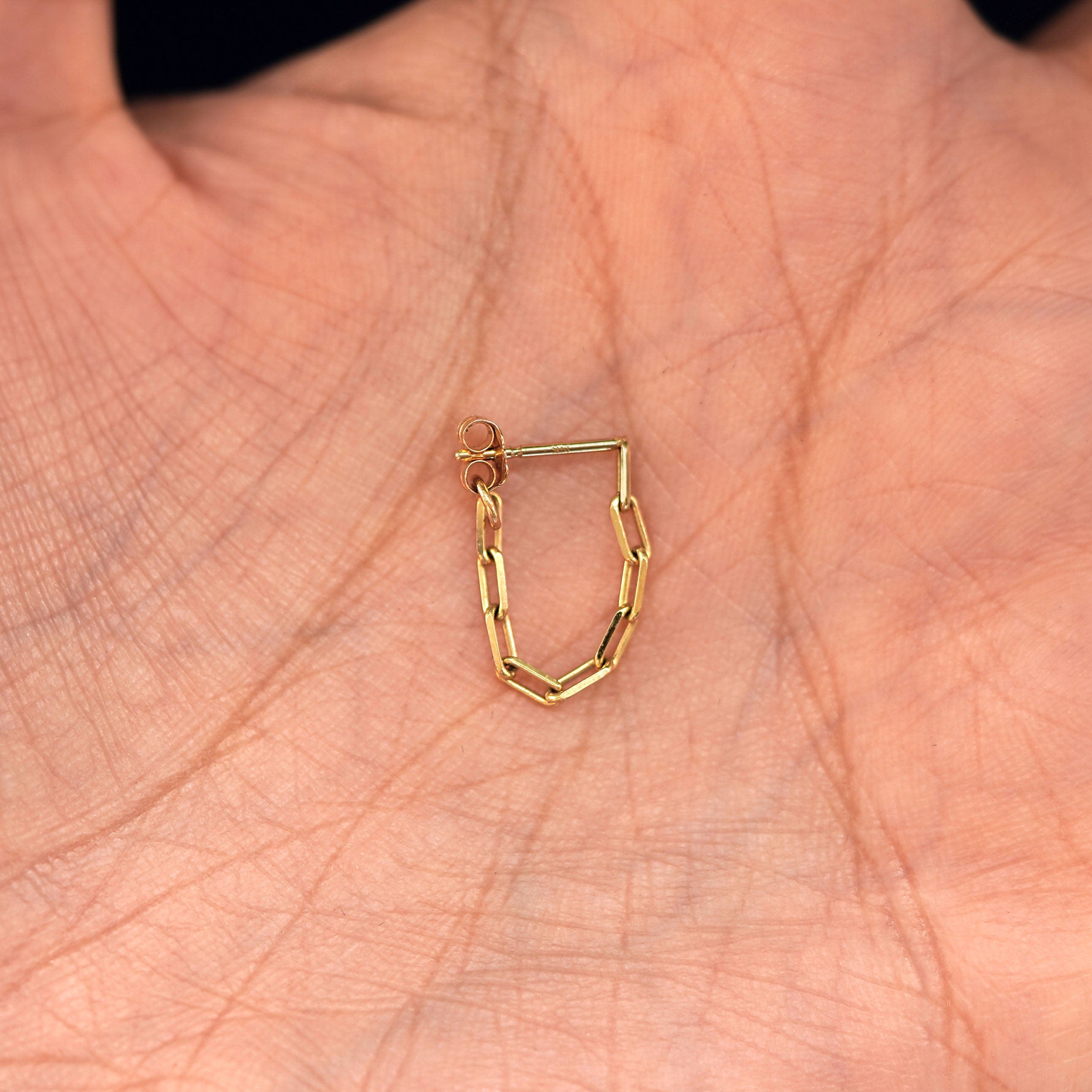 Automic Gold Studio Butch Chain Loop Earring