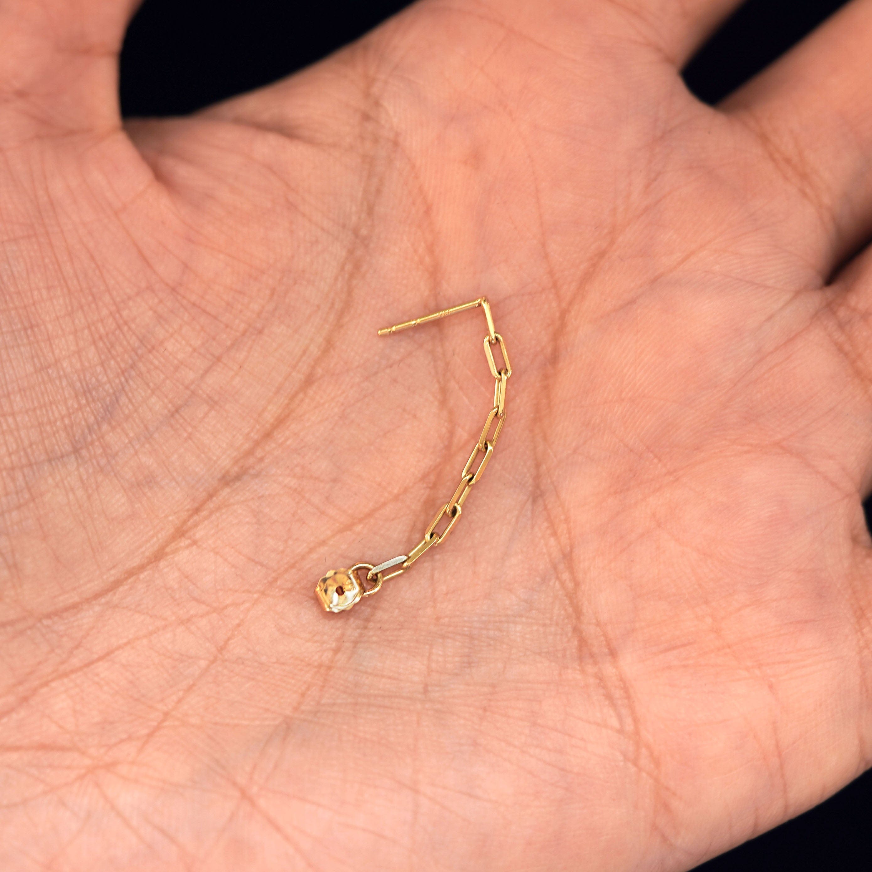 Automic Gold Studio Butch Chain Loop Earring