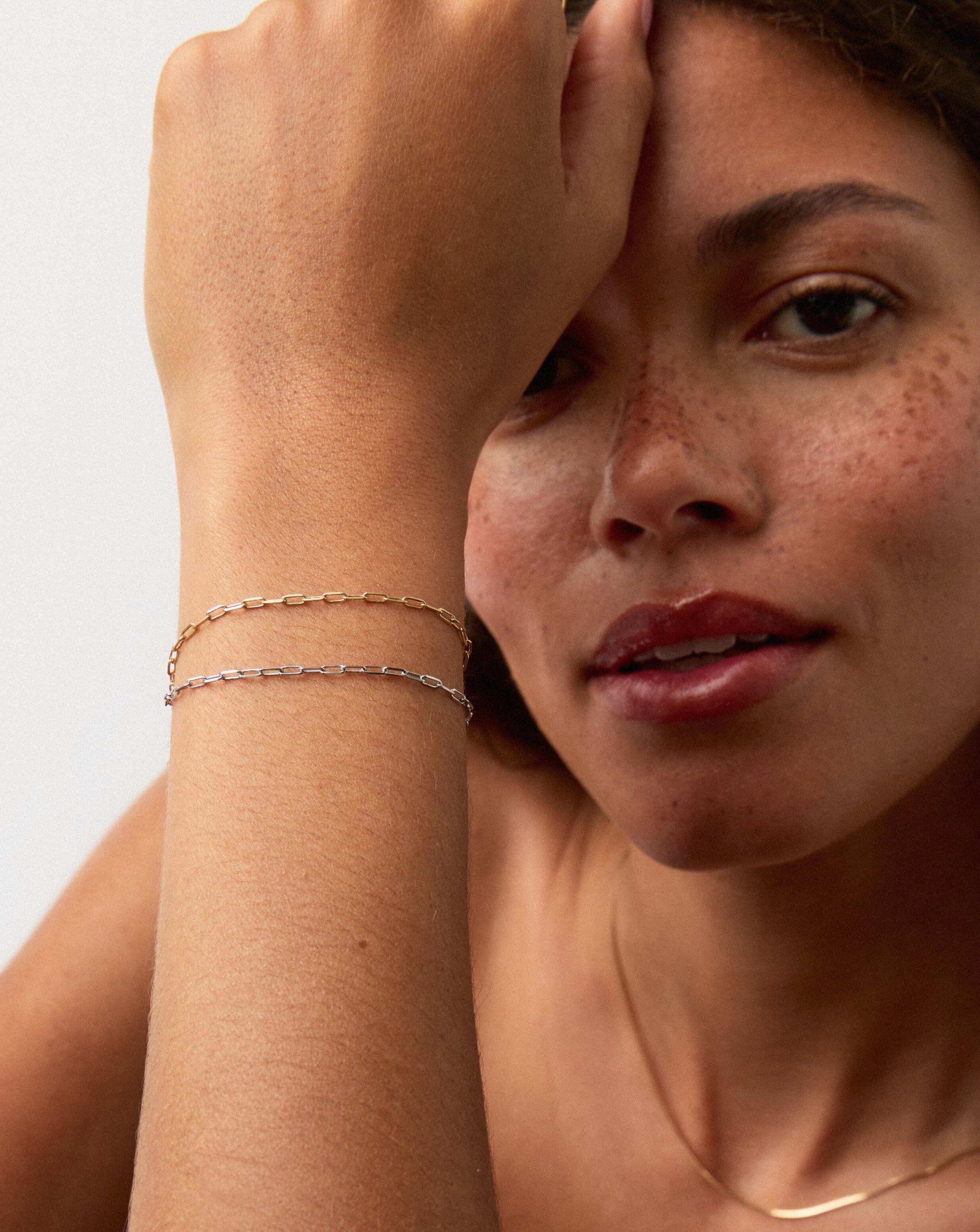 Classic Solid Gold Classic Paperclip Chain Bracelet | 14ct Solid Gold