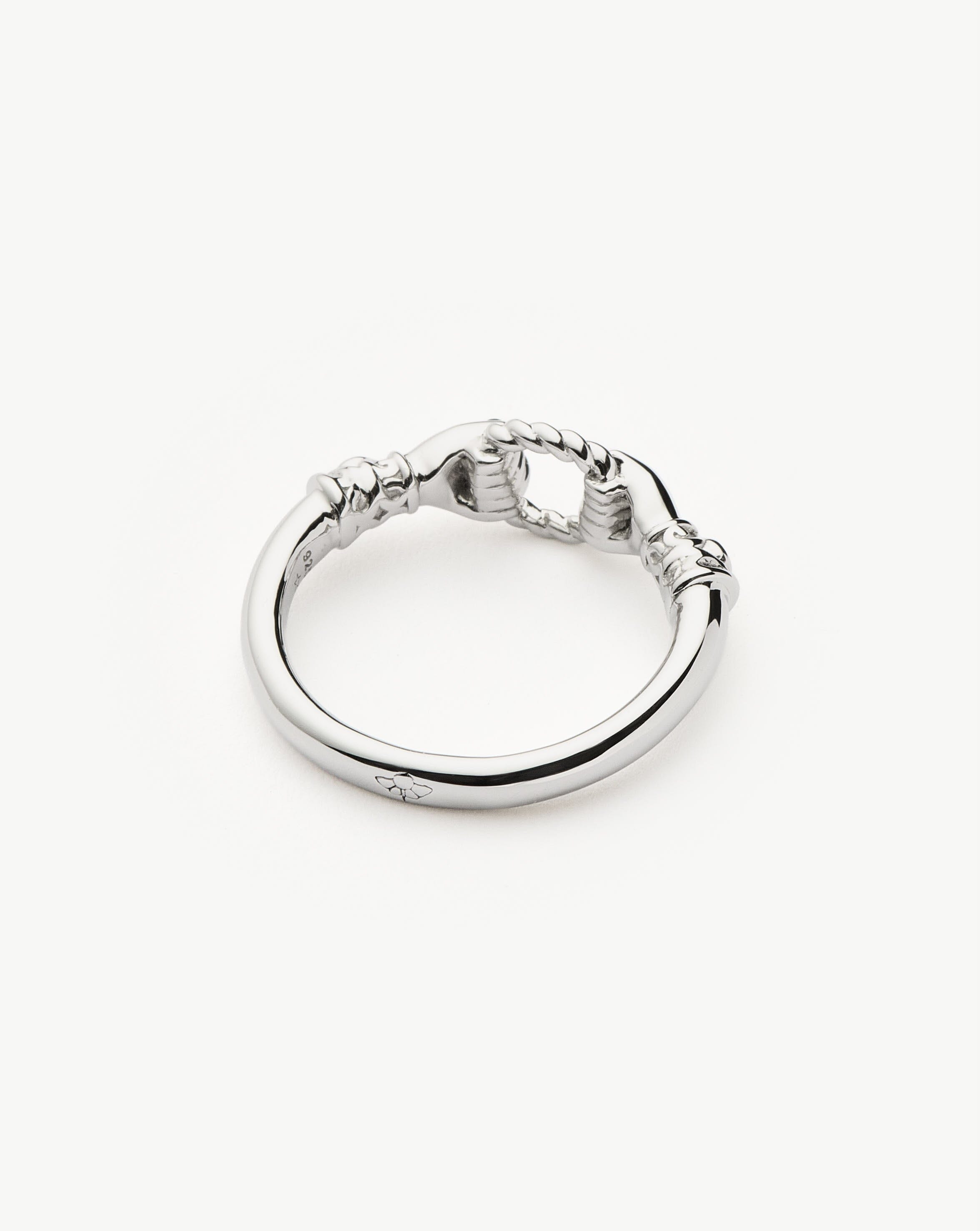 RING Harris Reed In Good Hands Stacking Ring | Sterling Silver/Cubic Zirconia & Black Onyx