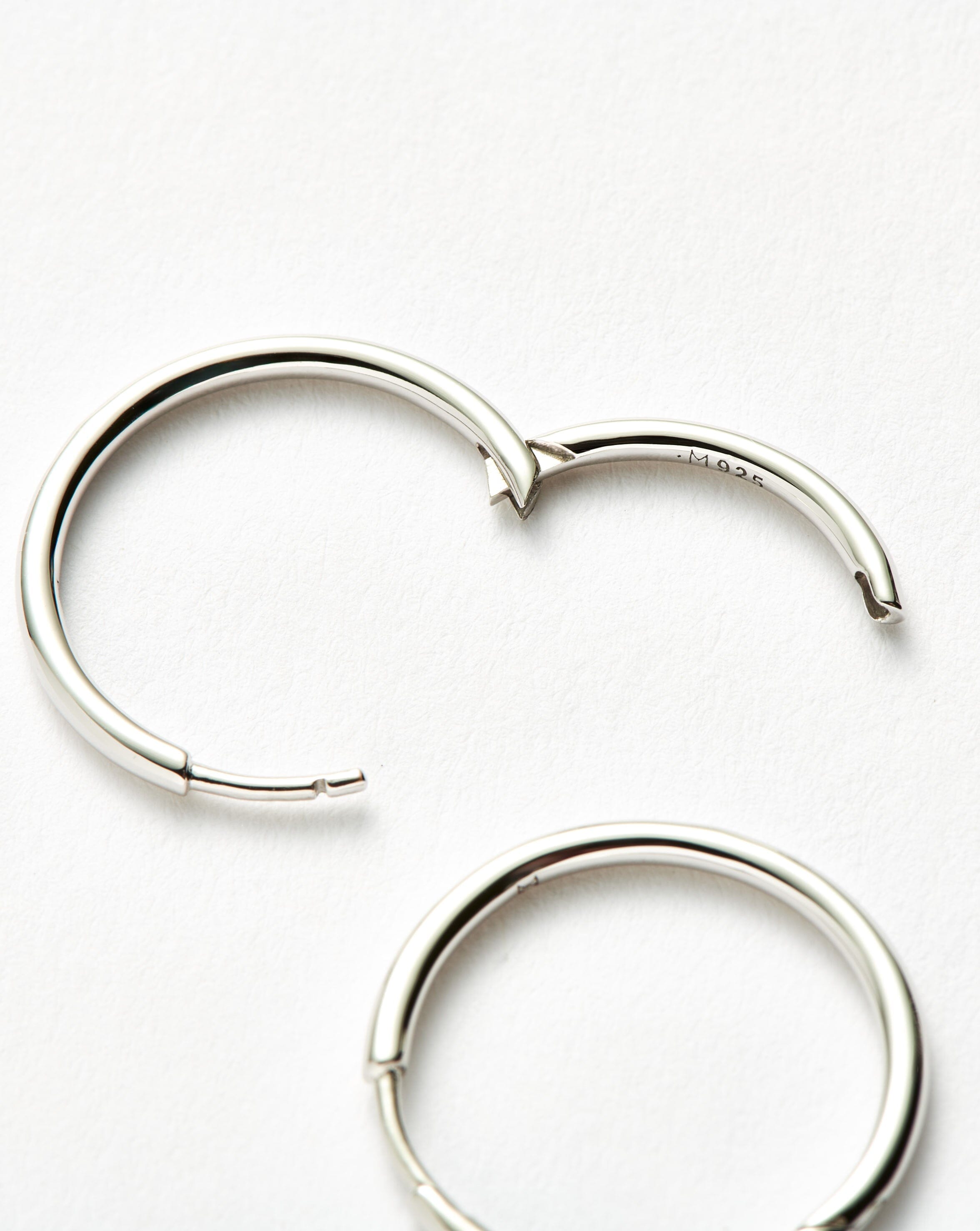 Classic Small Hoop Earrings | Silver Plated on Recycled Sterling Silver