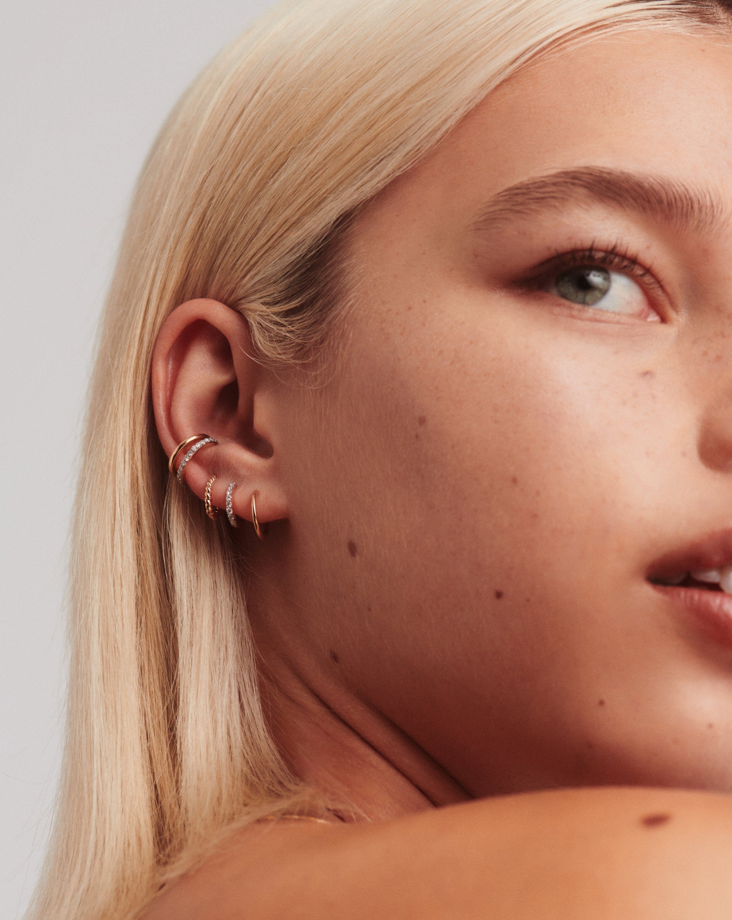 Classic Solid Gold Classic Mini Hoop Earrings