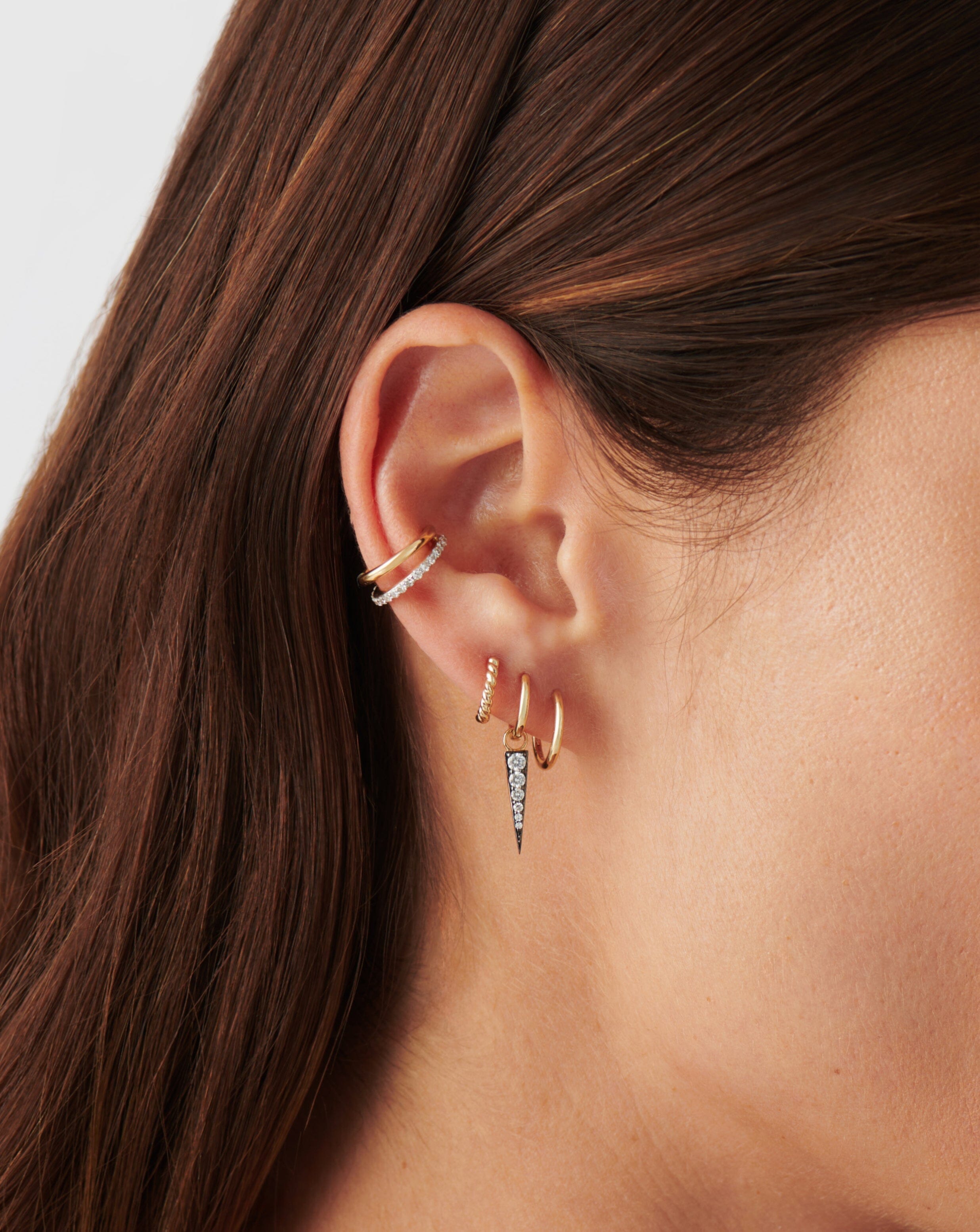Classic Solid Gold Classic Mini Hoop Earrings