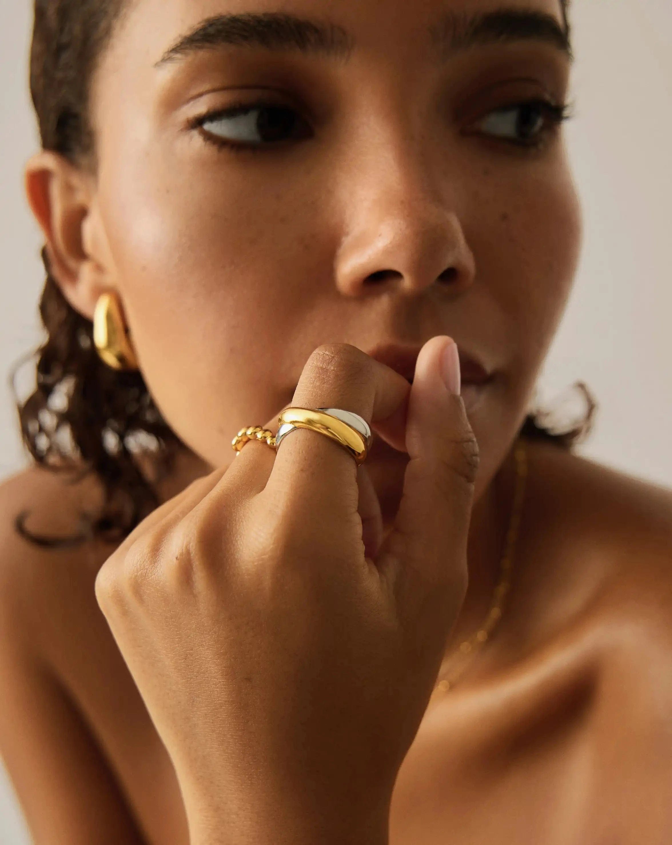 RING Lucy Williams Chunky Entwine Ring | Mixed Metal