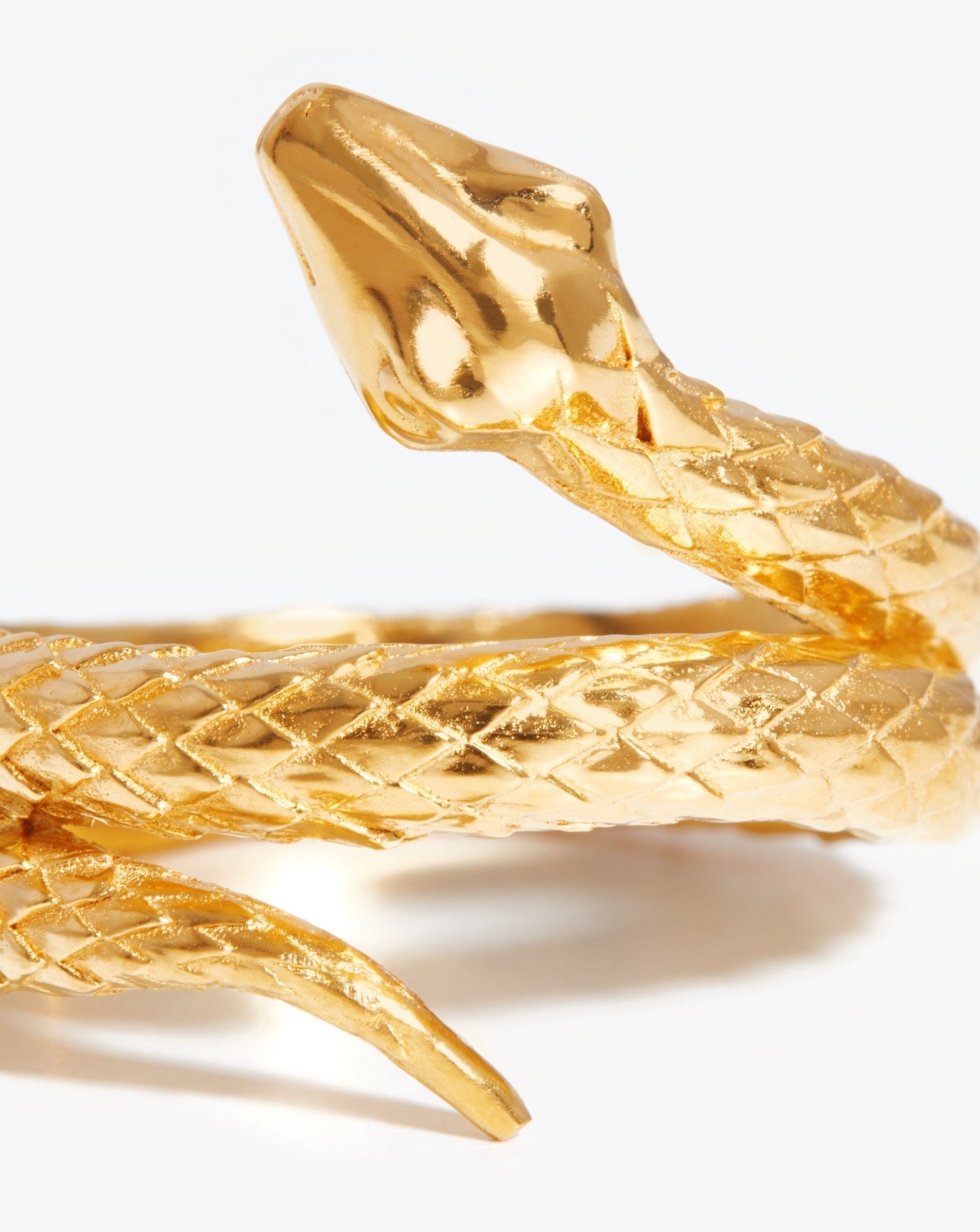 RING Harris Reed Coiled Serpent Ring | 18ct Gold Plated