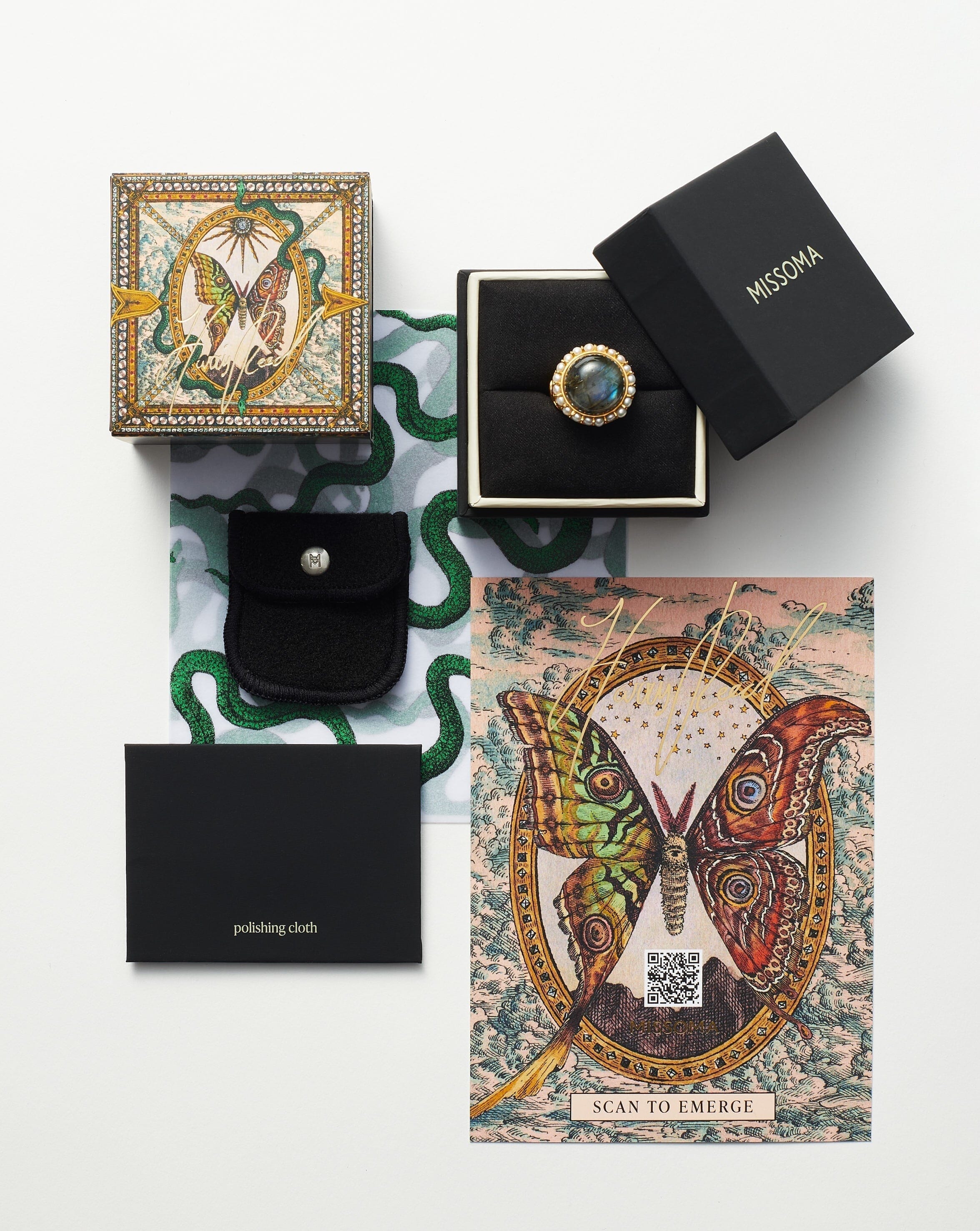RING Harris Reed Coiled Serpent Ring | 18ct Gold Plated