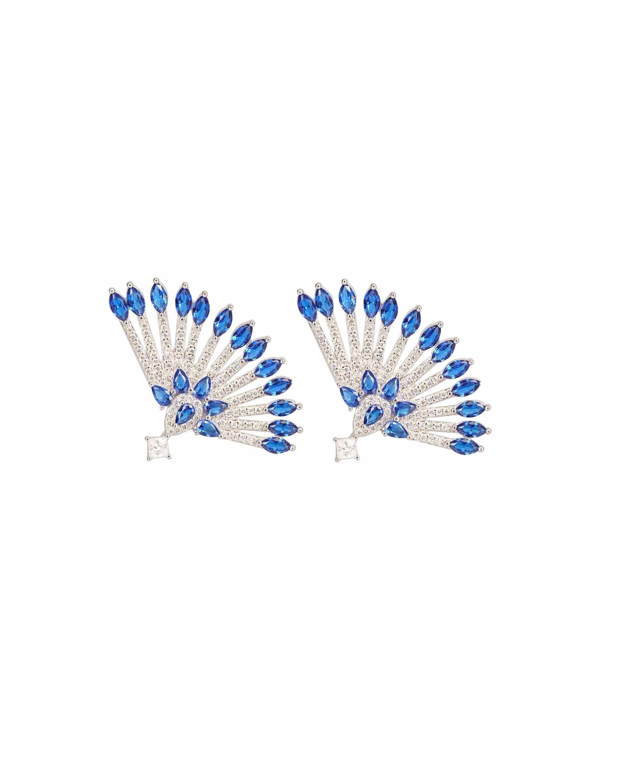 Blue The Hilary Earring | Diamonte Blue Earrings ALL1151