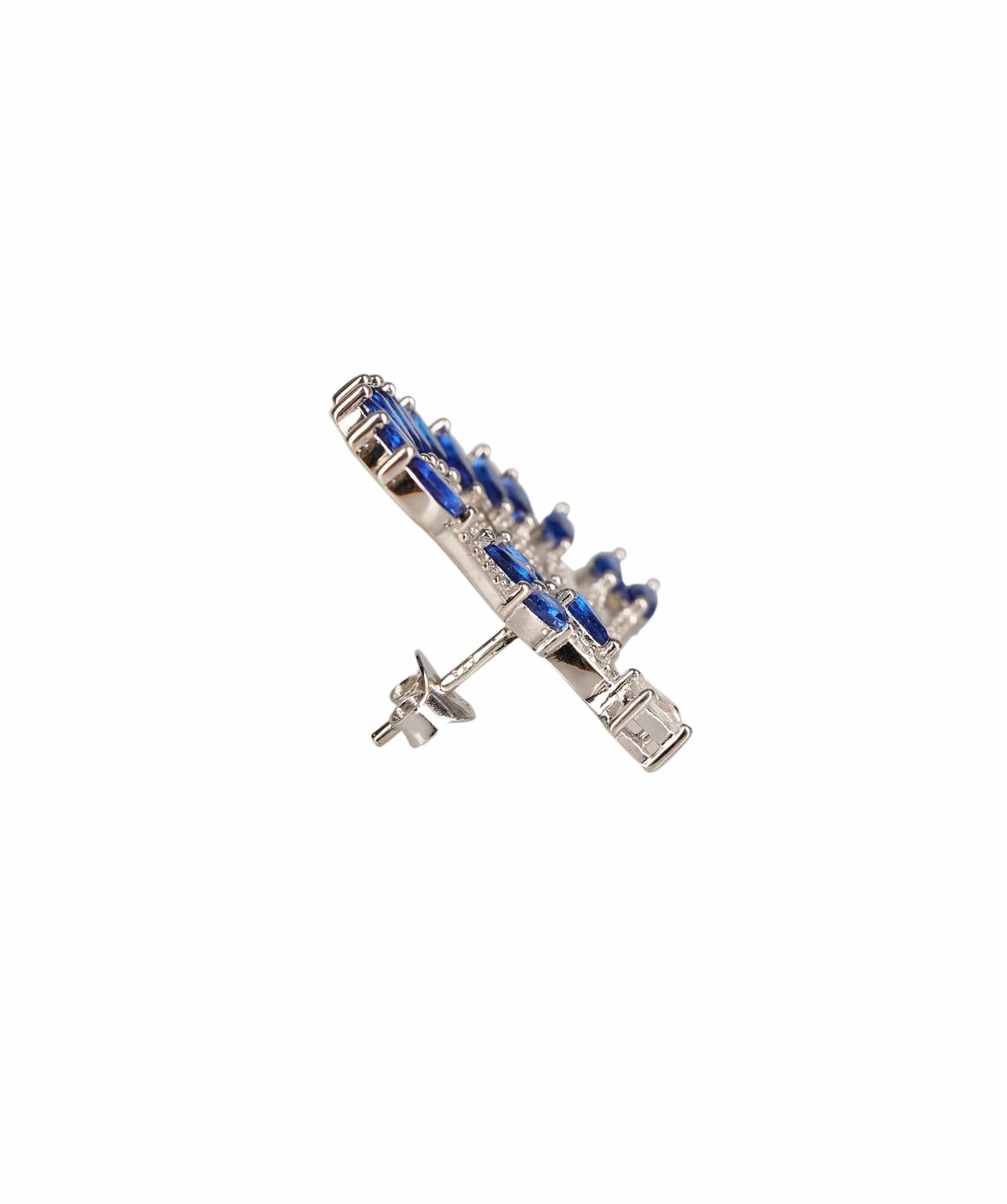 Blue The Hilary Earring | Diamonte Blue Earrings ALL1151