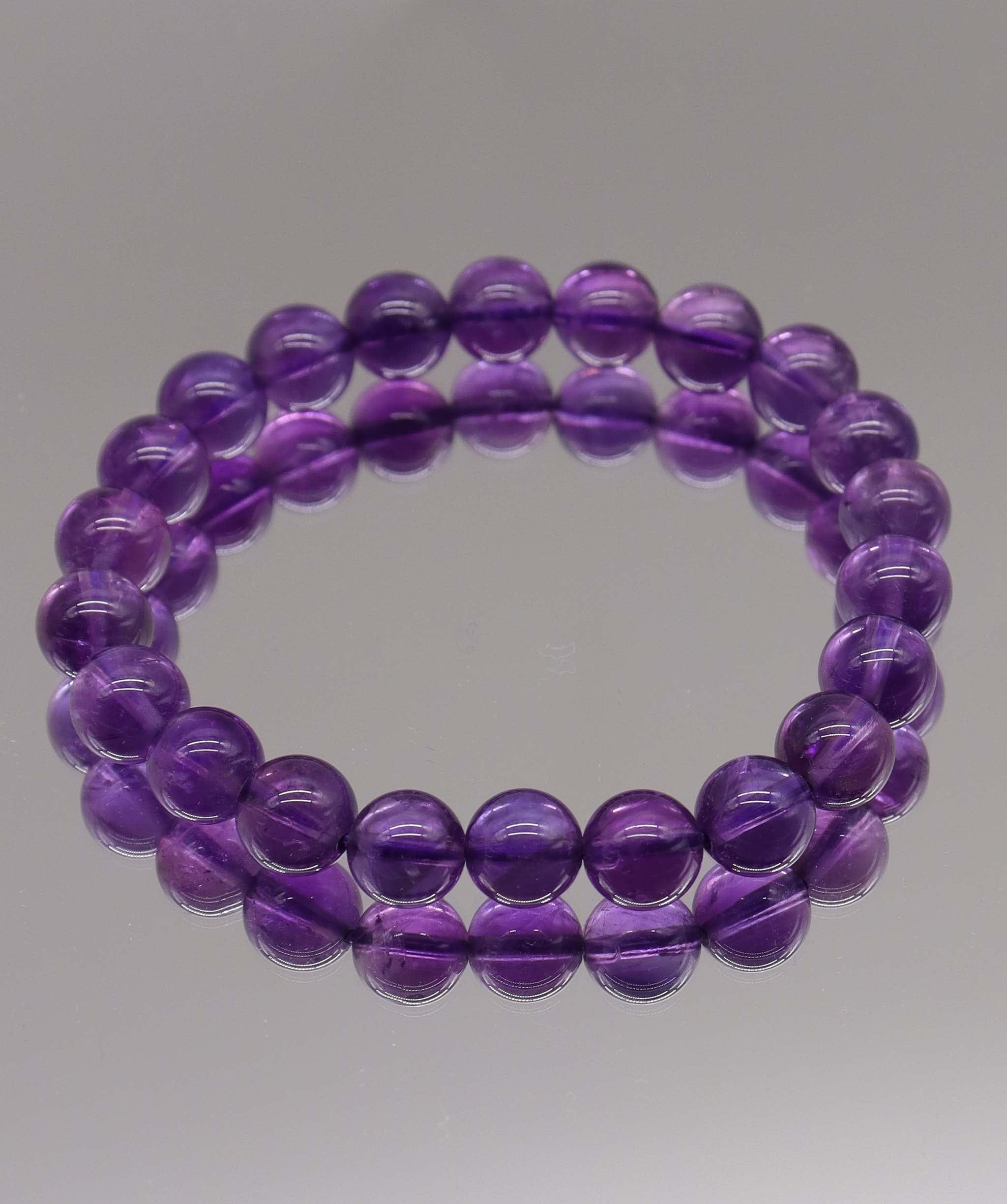 Luxury Promise 86ct Amethyst Bracelet D8.2 mm - 8.4 mm DXBCS2228