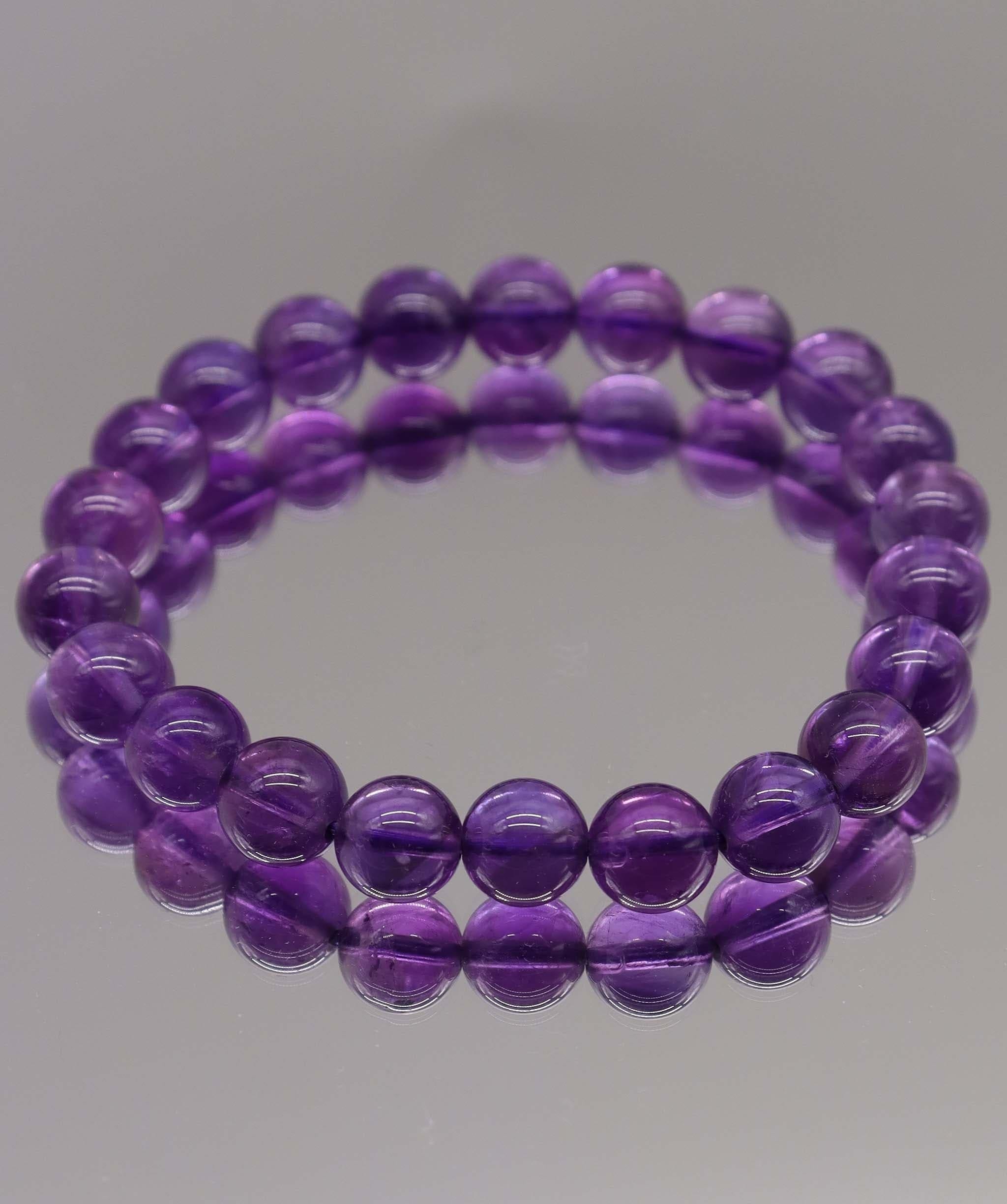 Luxury Promise 86ct Amethyst Bracelet D8.2 mm - 8.4 mm DXBCS2228