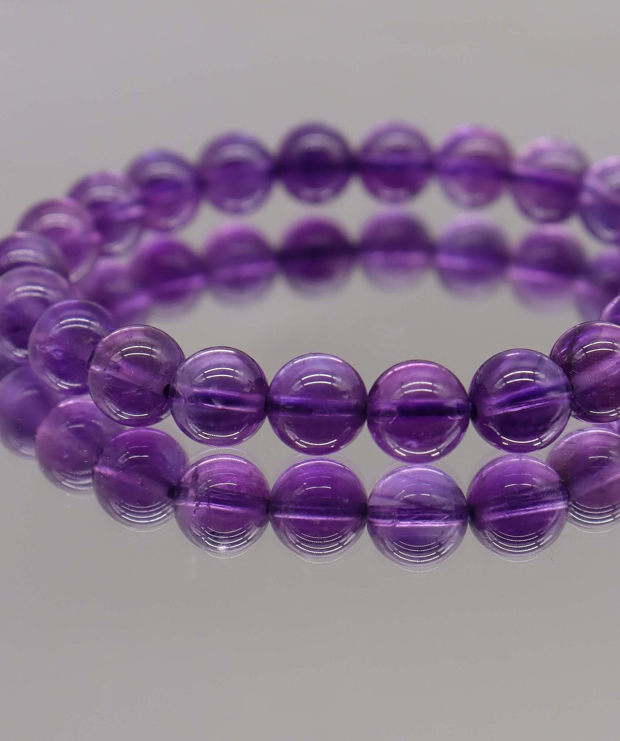 Luxury Promise 86ct Amethyst Bracelet D8.2 mm - 8.4 mm DXBCS2228