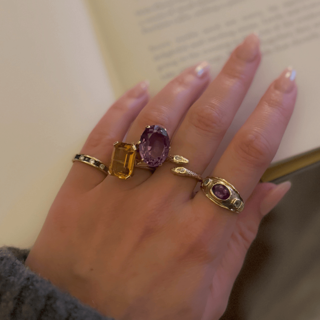 Willow Fine Jewellery 9ct Gold Diamond and Sapphire Eternity Ring