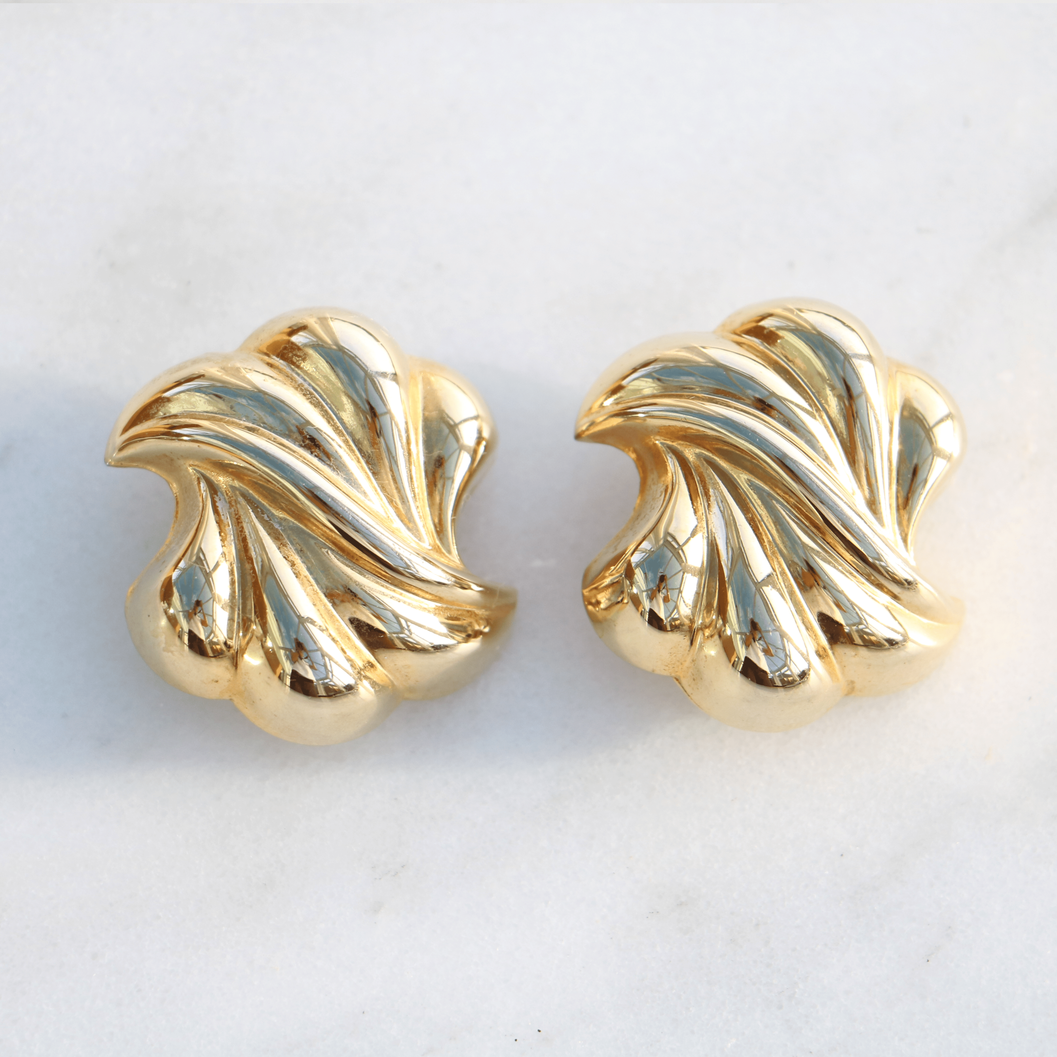 Willowfinejewellery Vintage large statement earrings