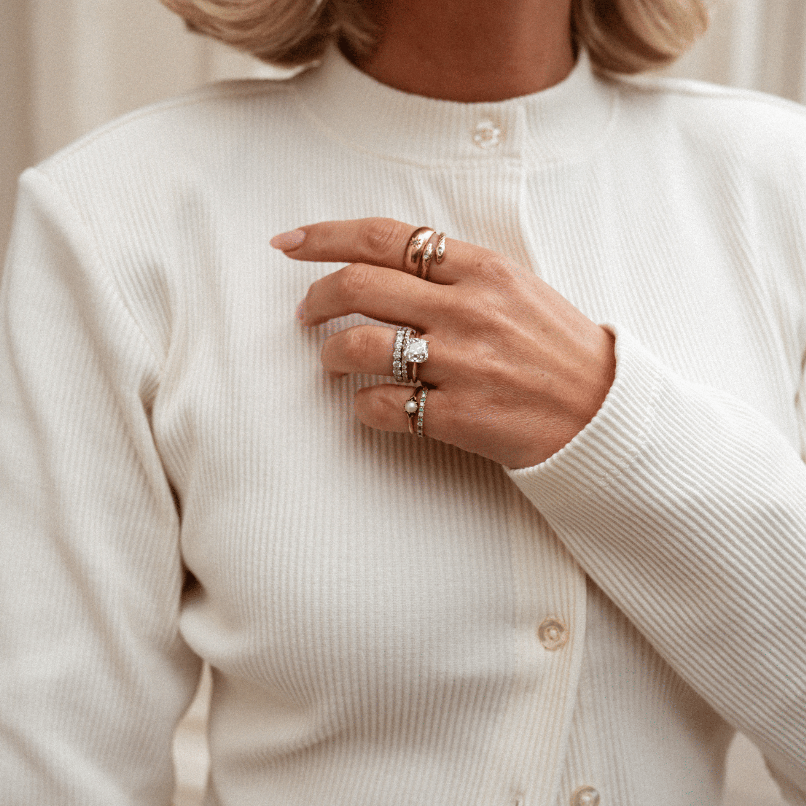 Willowfinejewellery 18ct White Gold 0.25ct Diamond Eternity Ring