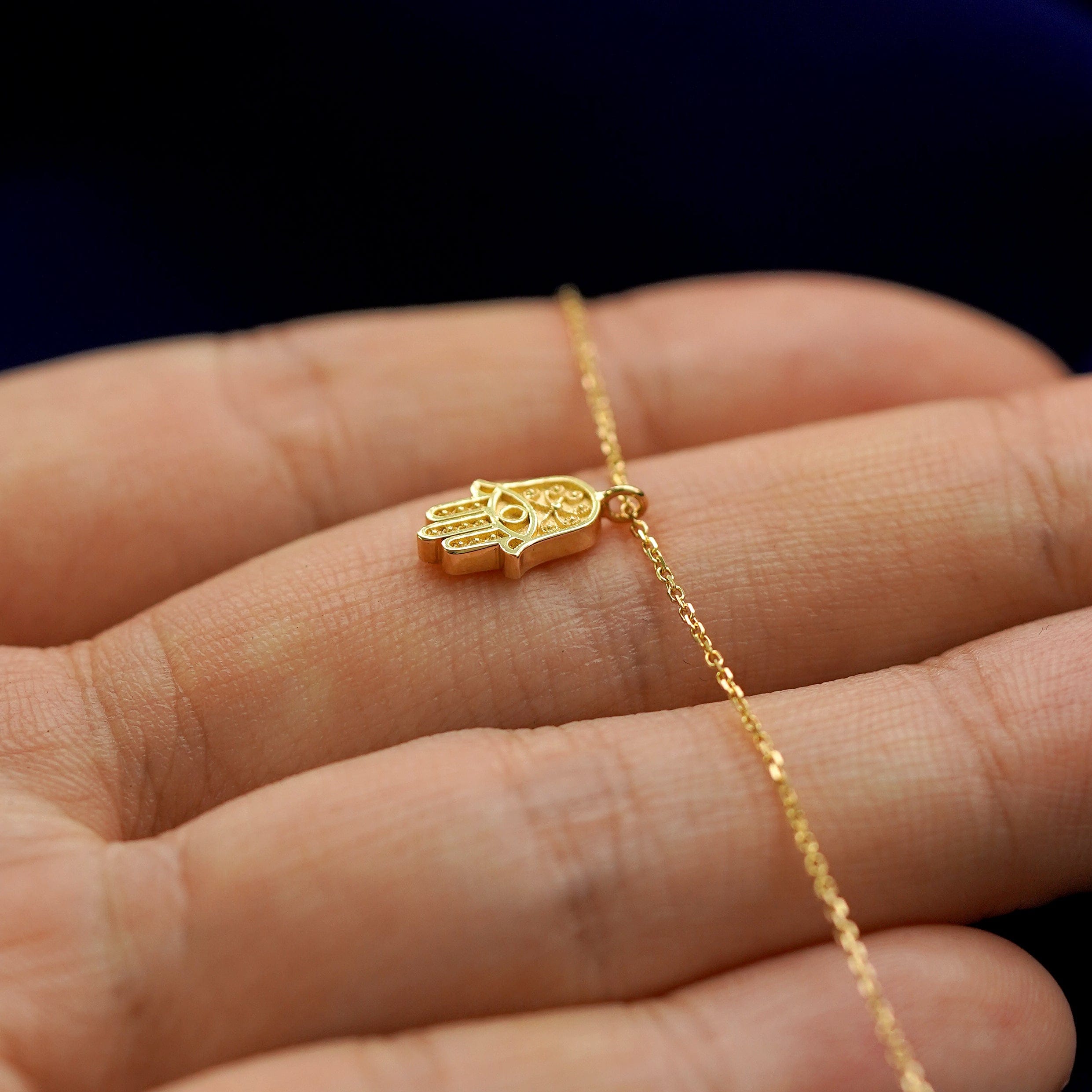 Automic Gold Studio Hamsa Necklace