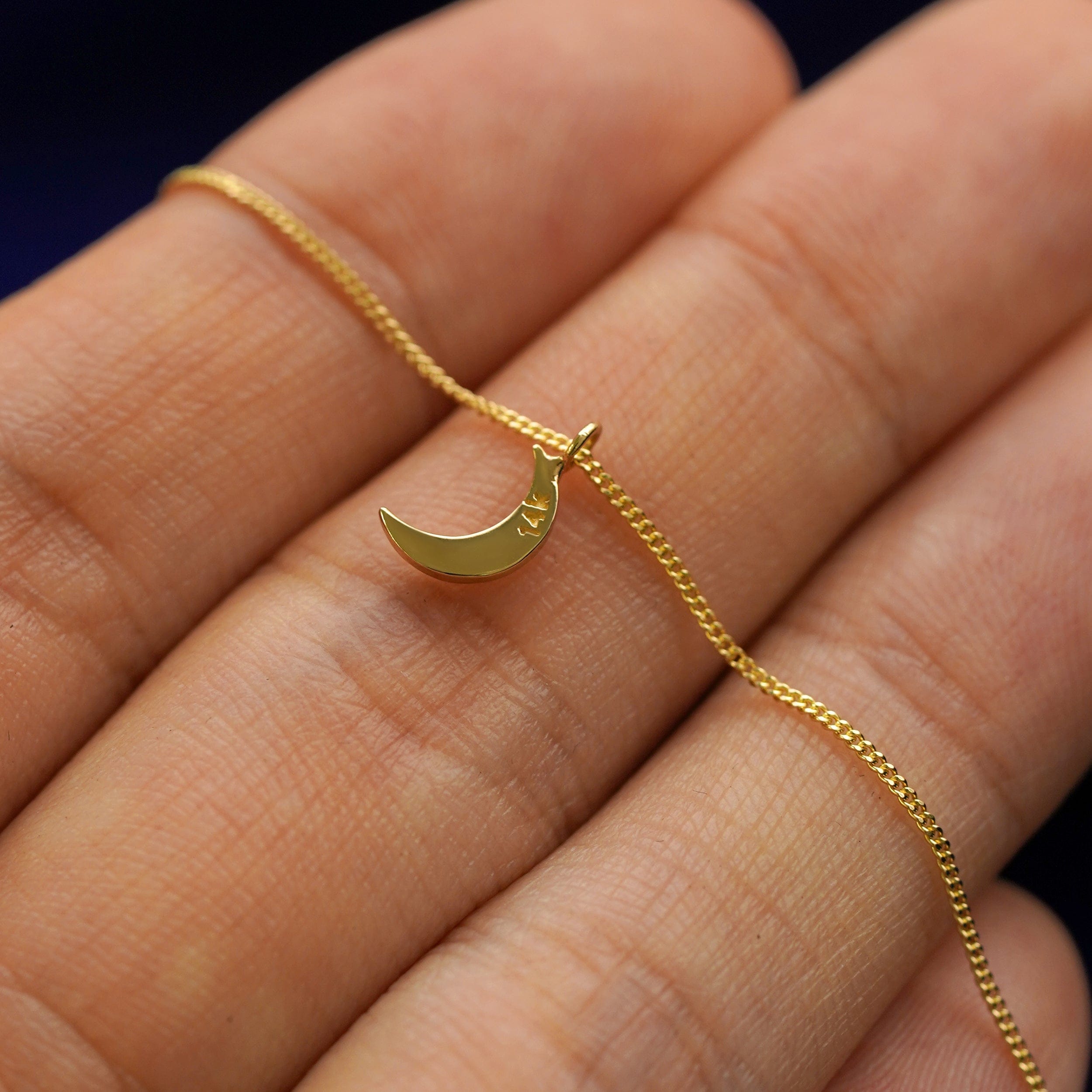 Automic Gold Studio Moon Necklace