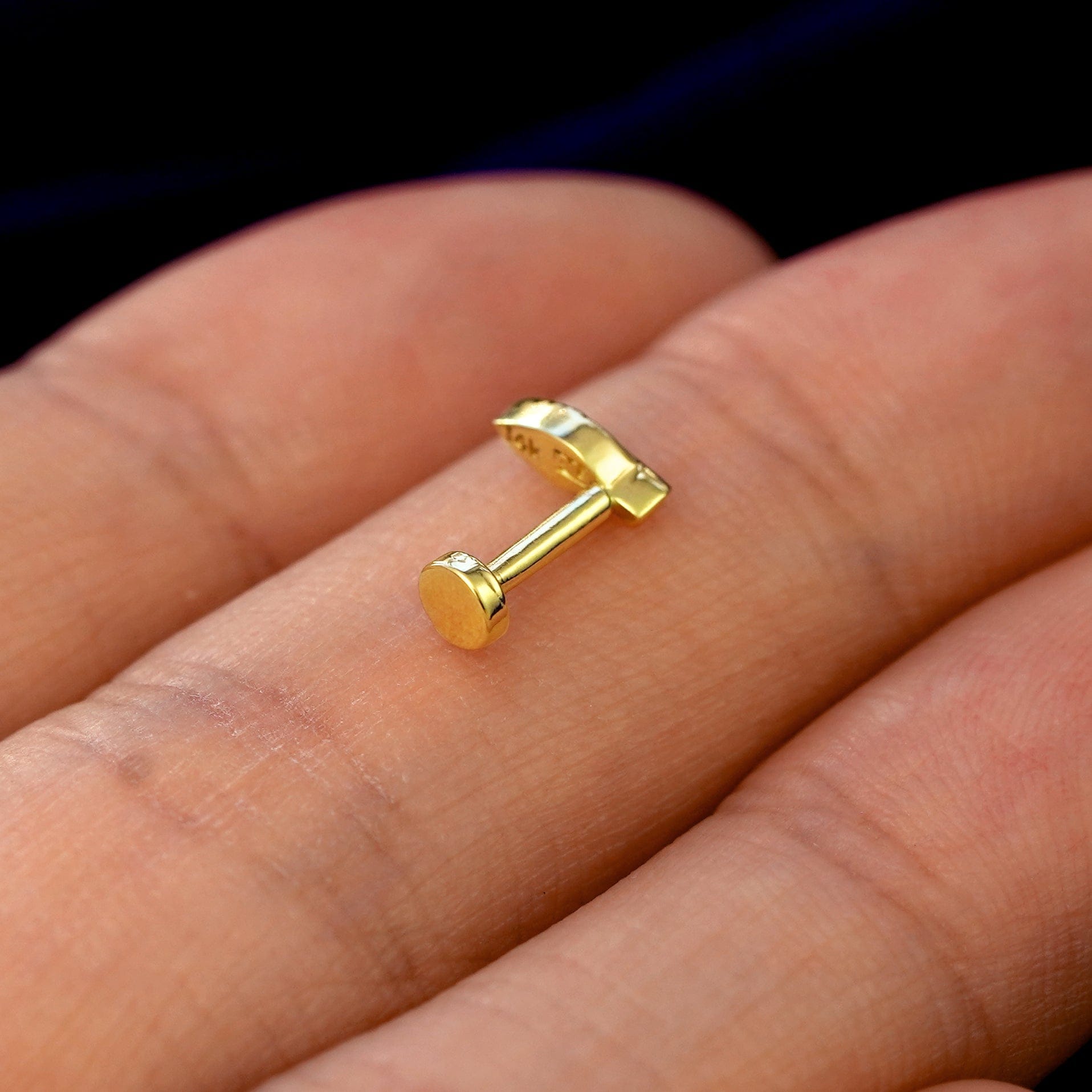 Automic Gold Studio Mini Leaf Flatback Piercing