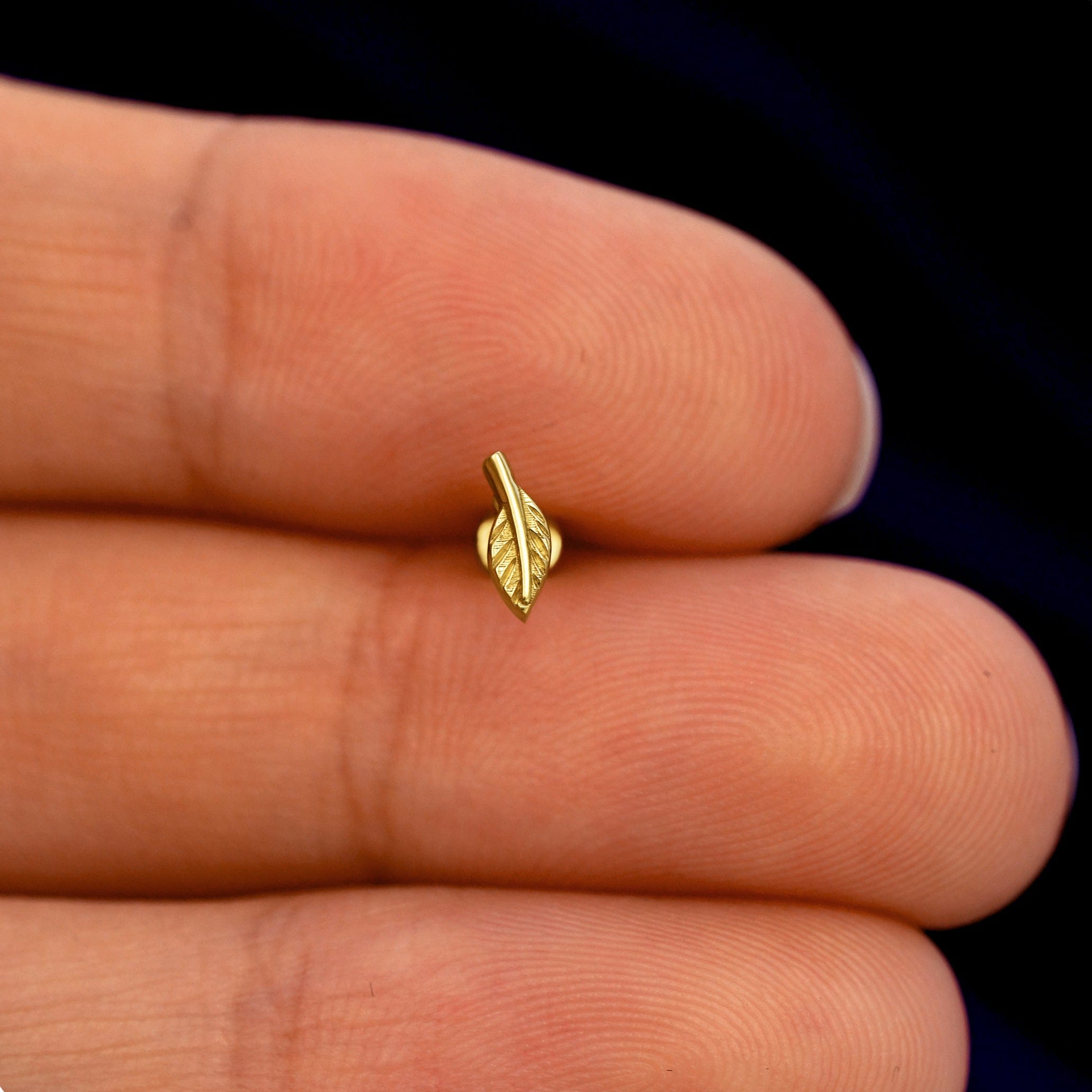 Automic Gold Studio Mini Leaf Flatback Piercing