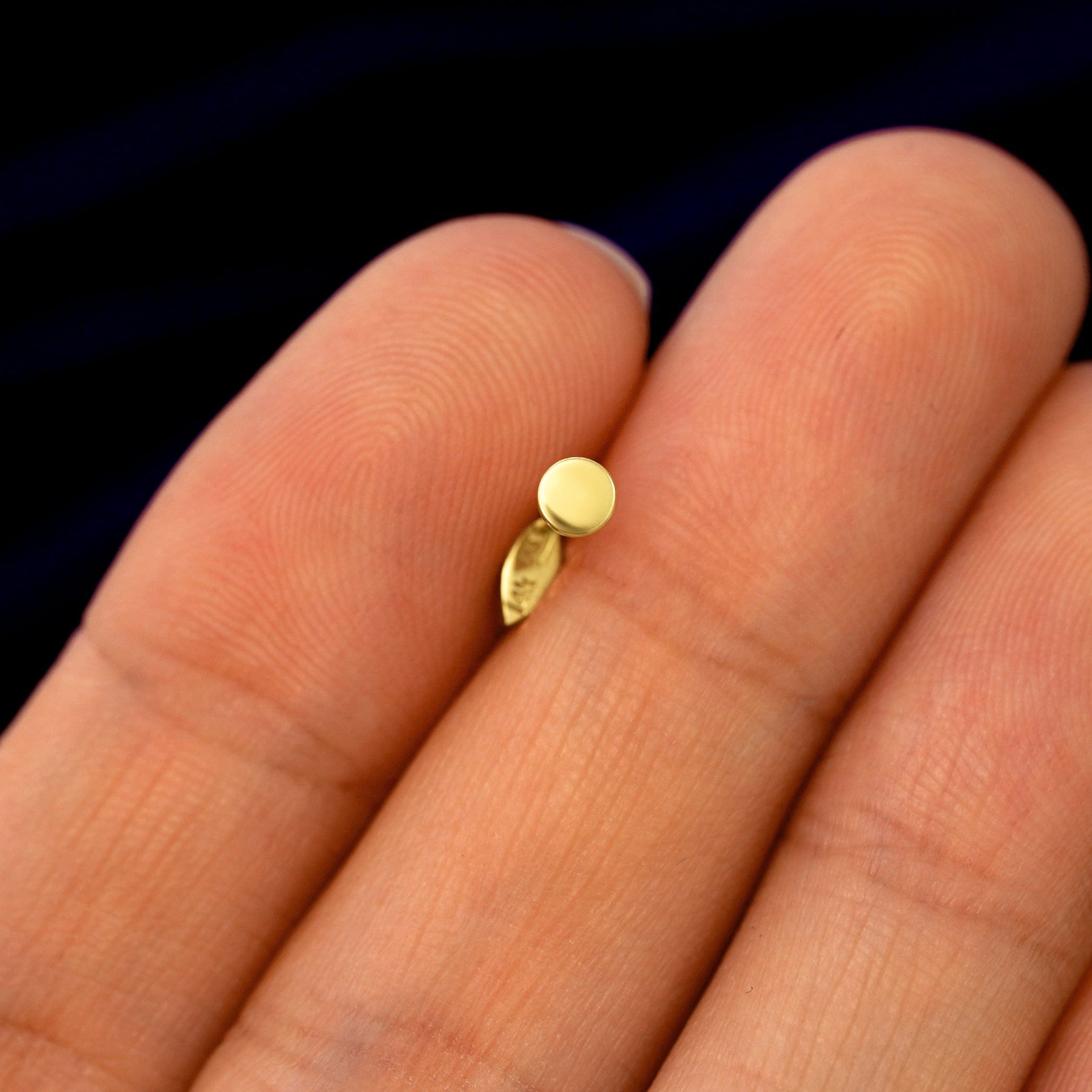 Automic Gold Studio Mini Leaf Flatback Piercing
