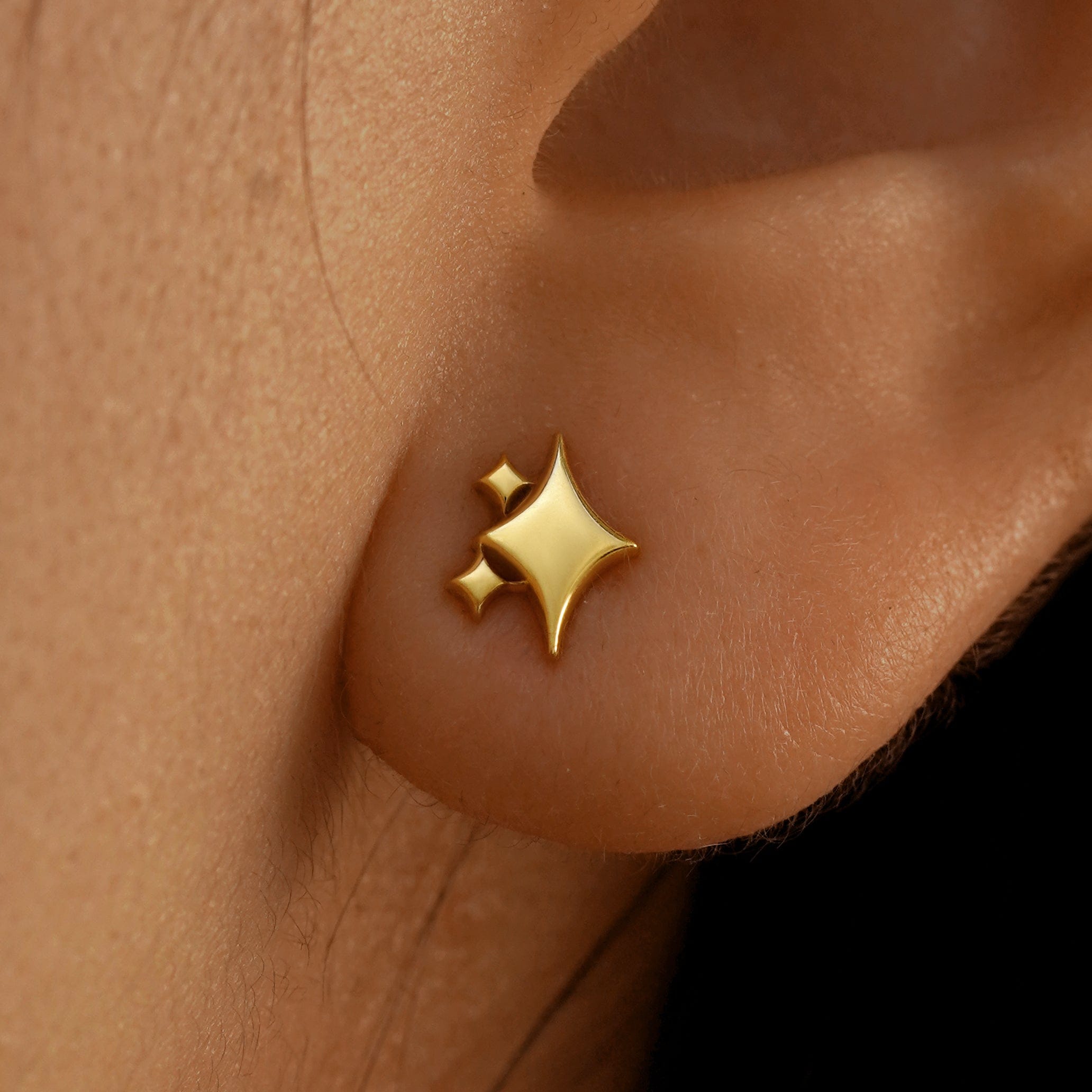 Automic Gold Studio Sparkly Emoji Earring