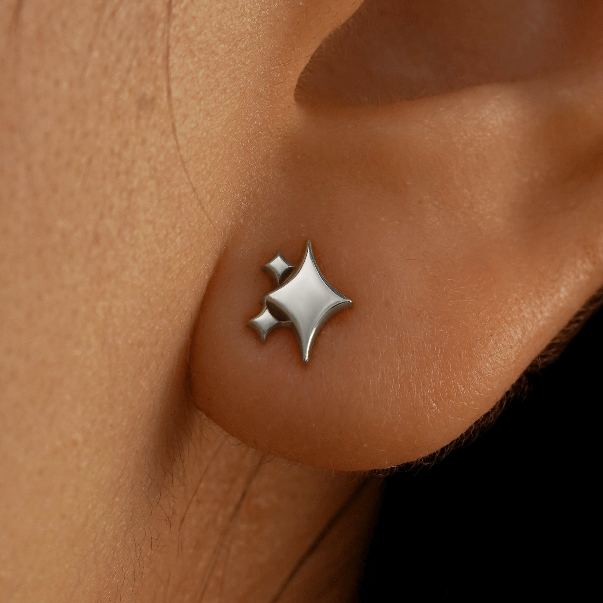 Automic Gold Studio Sparkly Emoji Earring