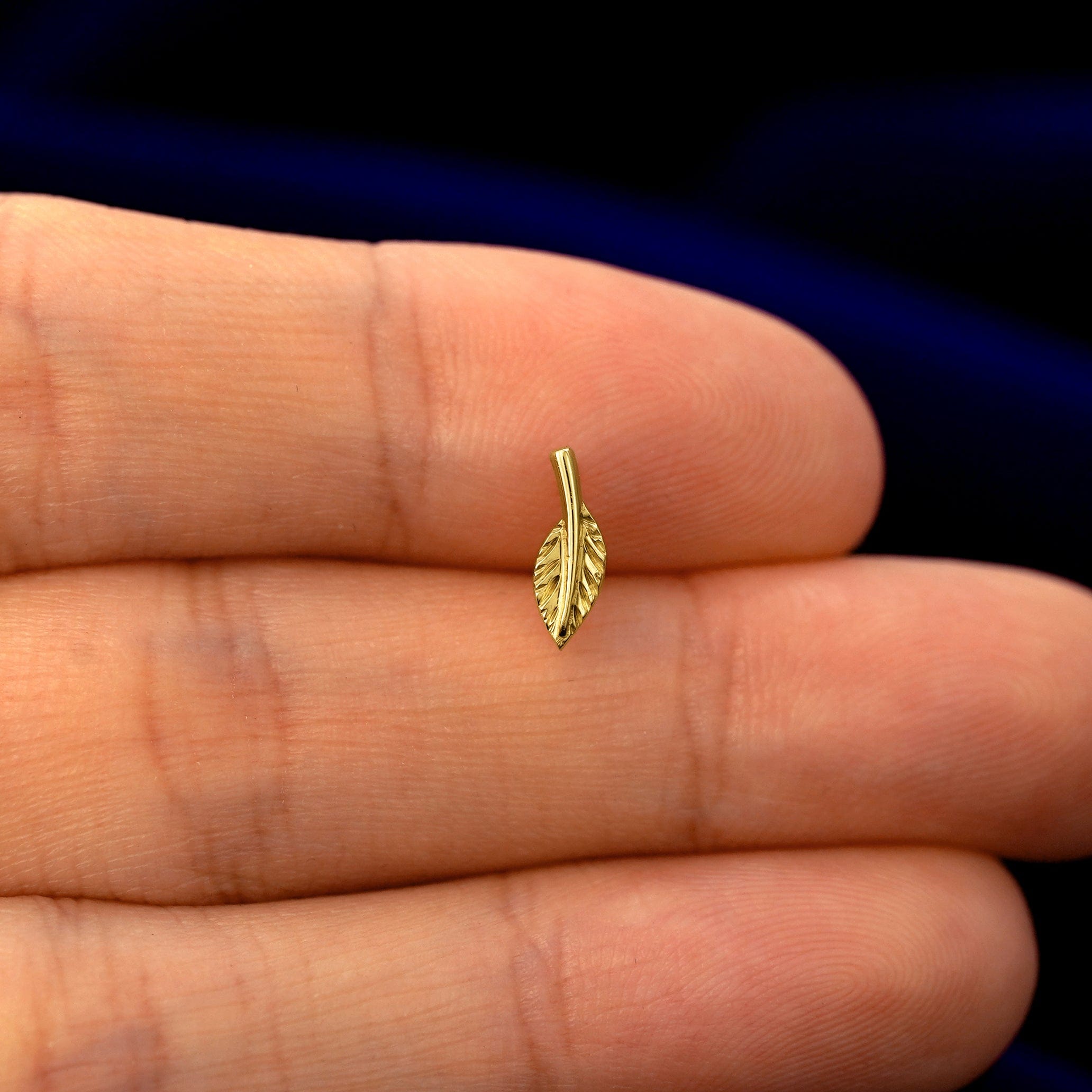 Automic Gold Studio Leaf Earring