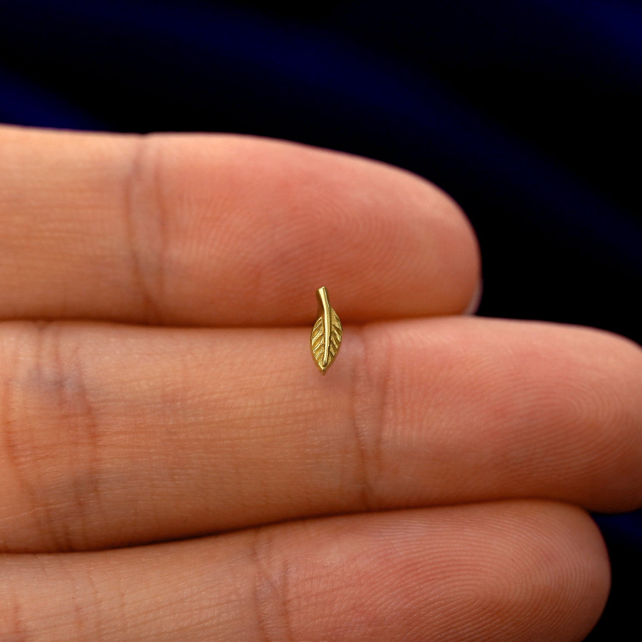 Automic Gold Studio Mini Leaf Earring