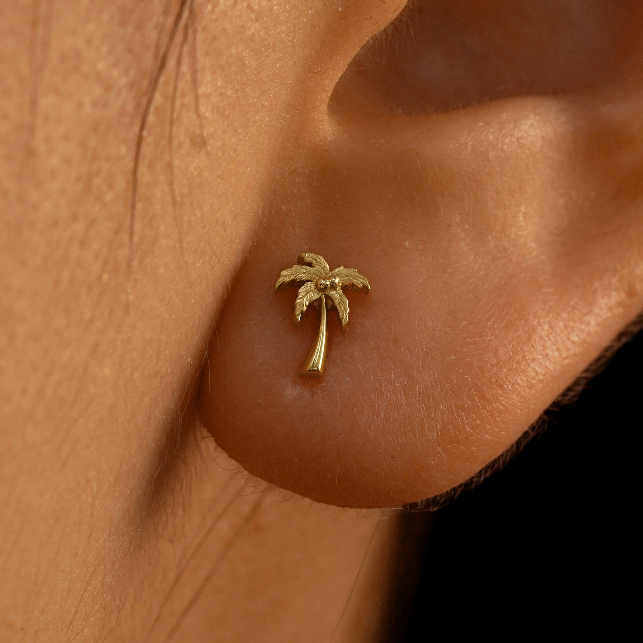 Automic Gold Studio Palm Tree Earring