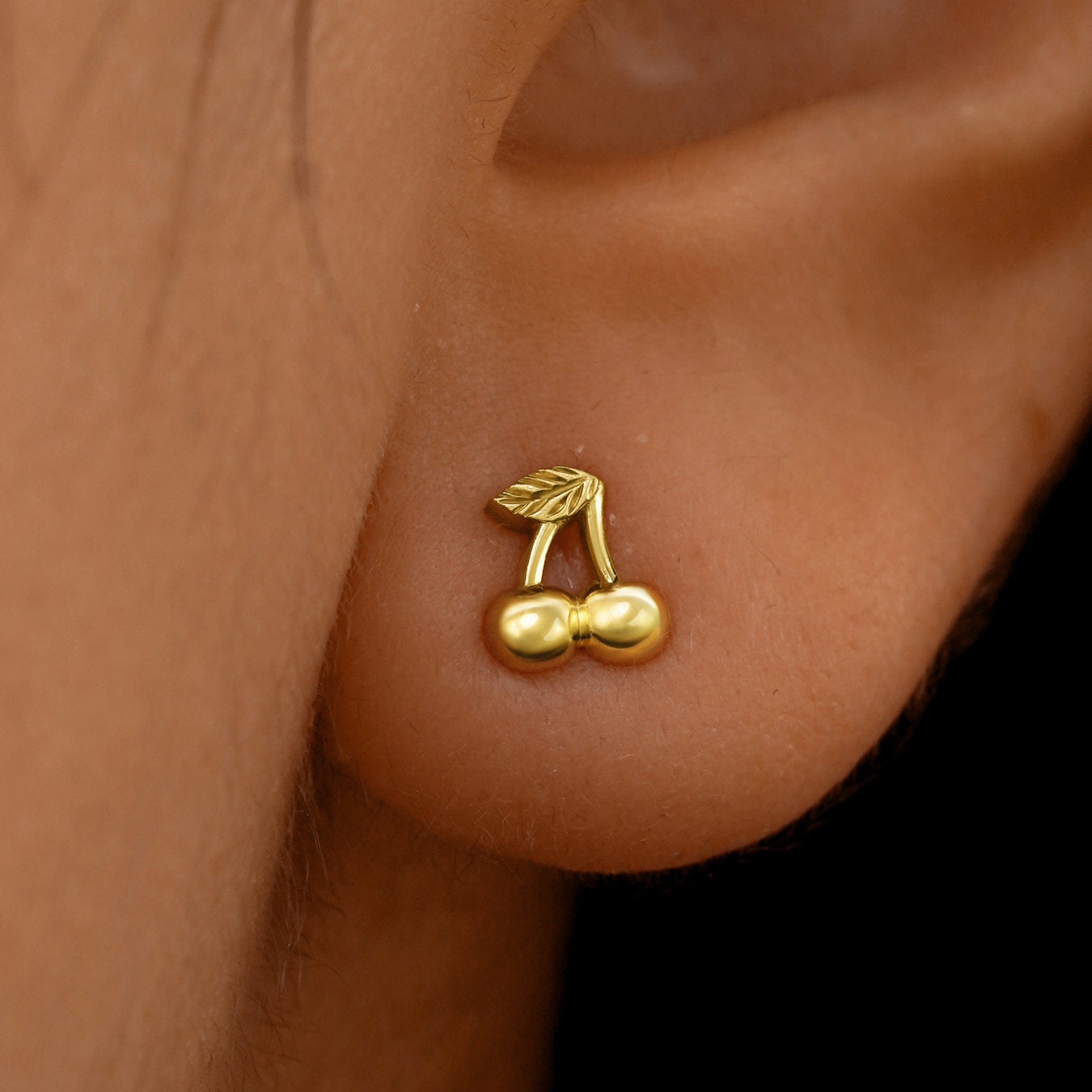 Automic Gold Studio Cherry Earring