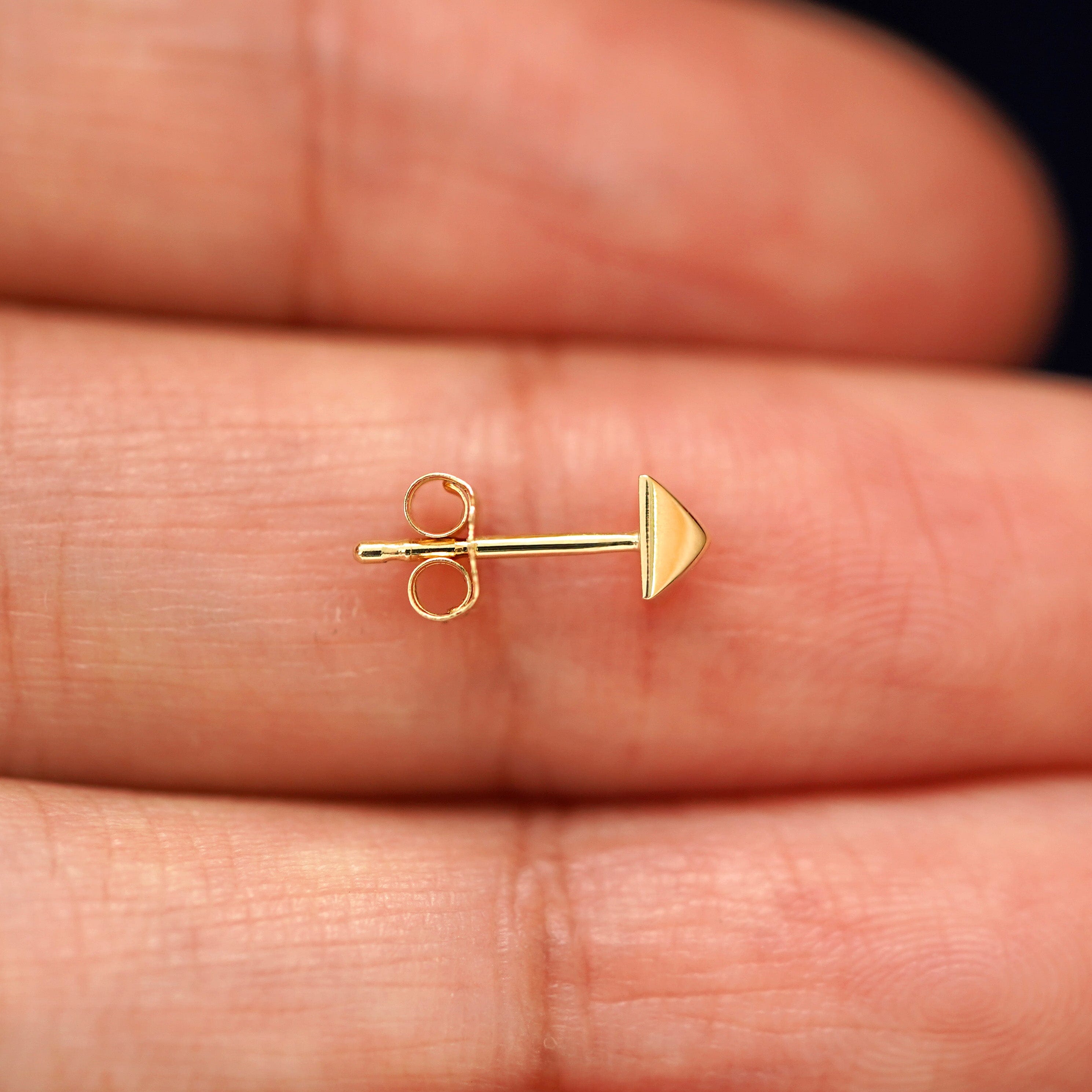 Automic Gold Studio Pyramid Earring