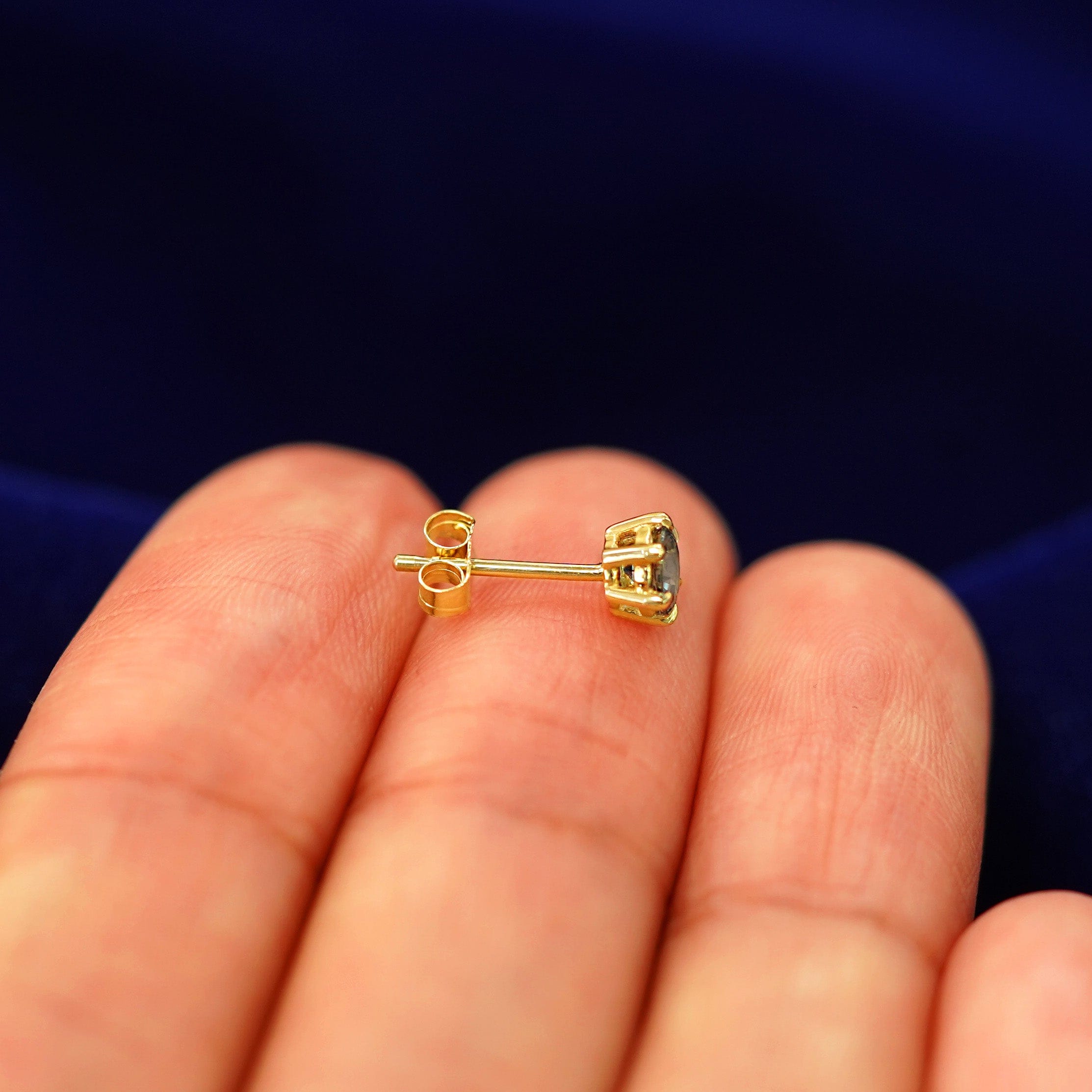 Automic Gold Studio Montana Teal Sapphire Earring