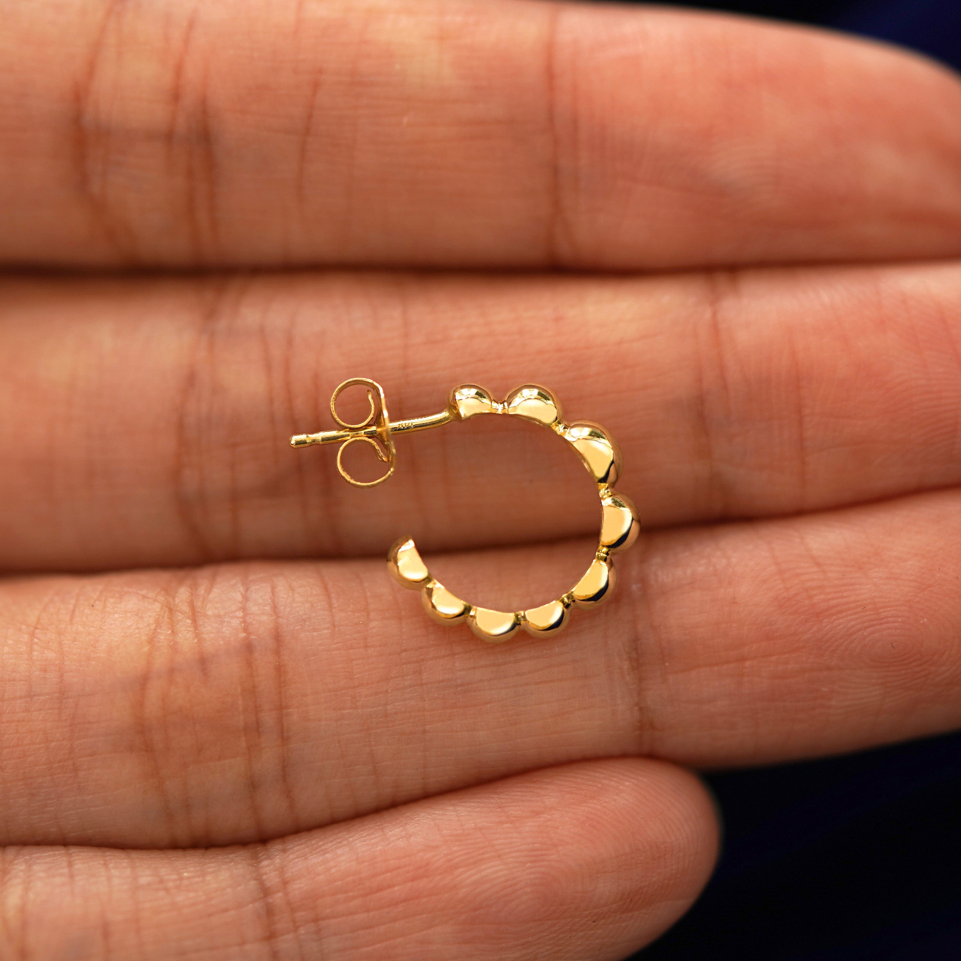 Automic Gold Studio Graduated Puffy Beaded Hoop