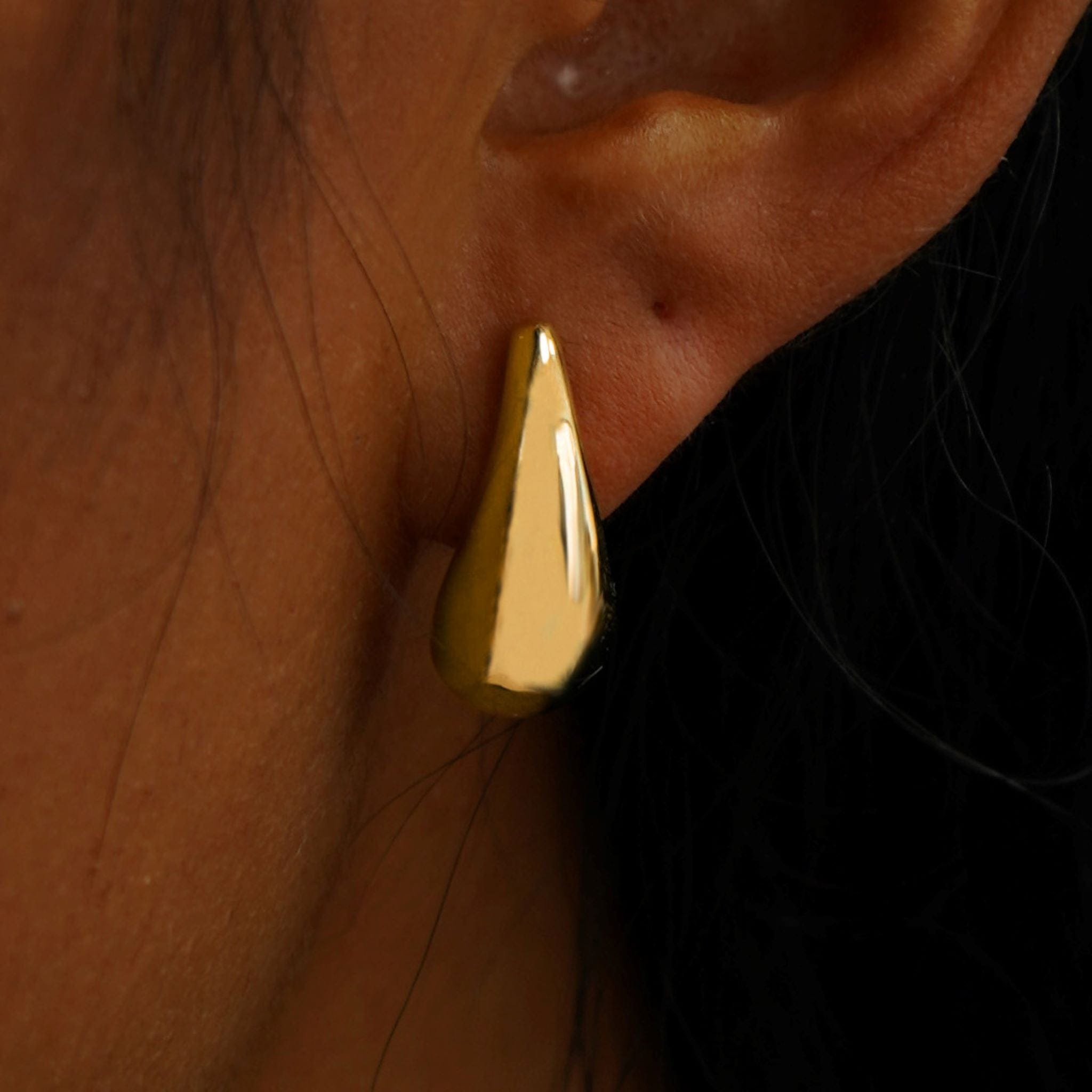 Automic Gold Studio Puffy Teardrop Earring