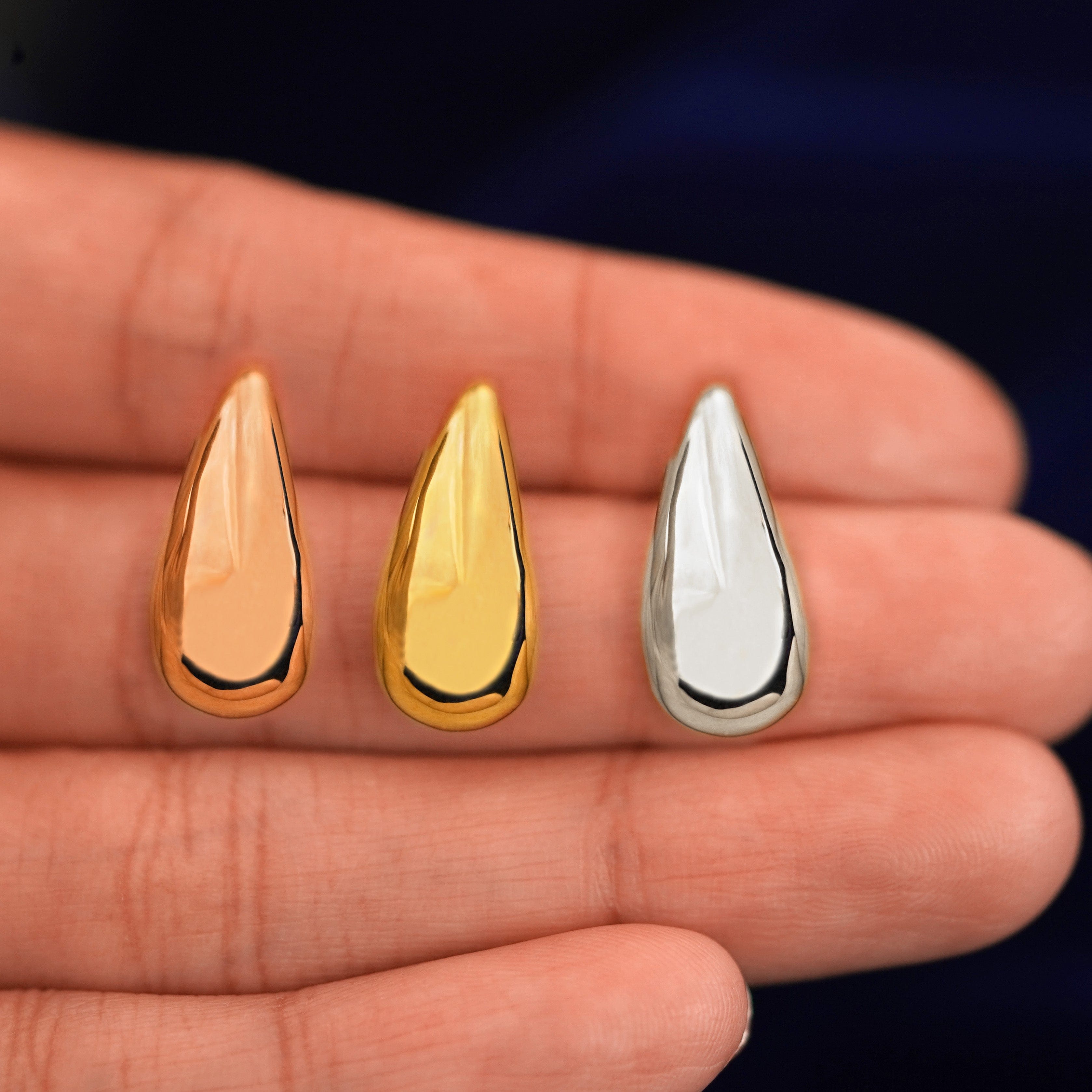 Automic Gold Studio Puffy Teardrop Earring