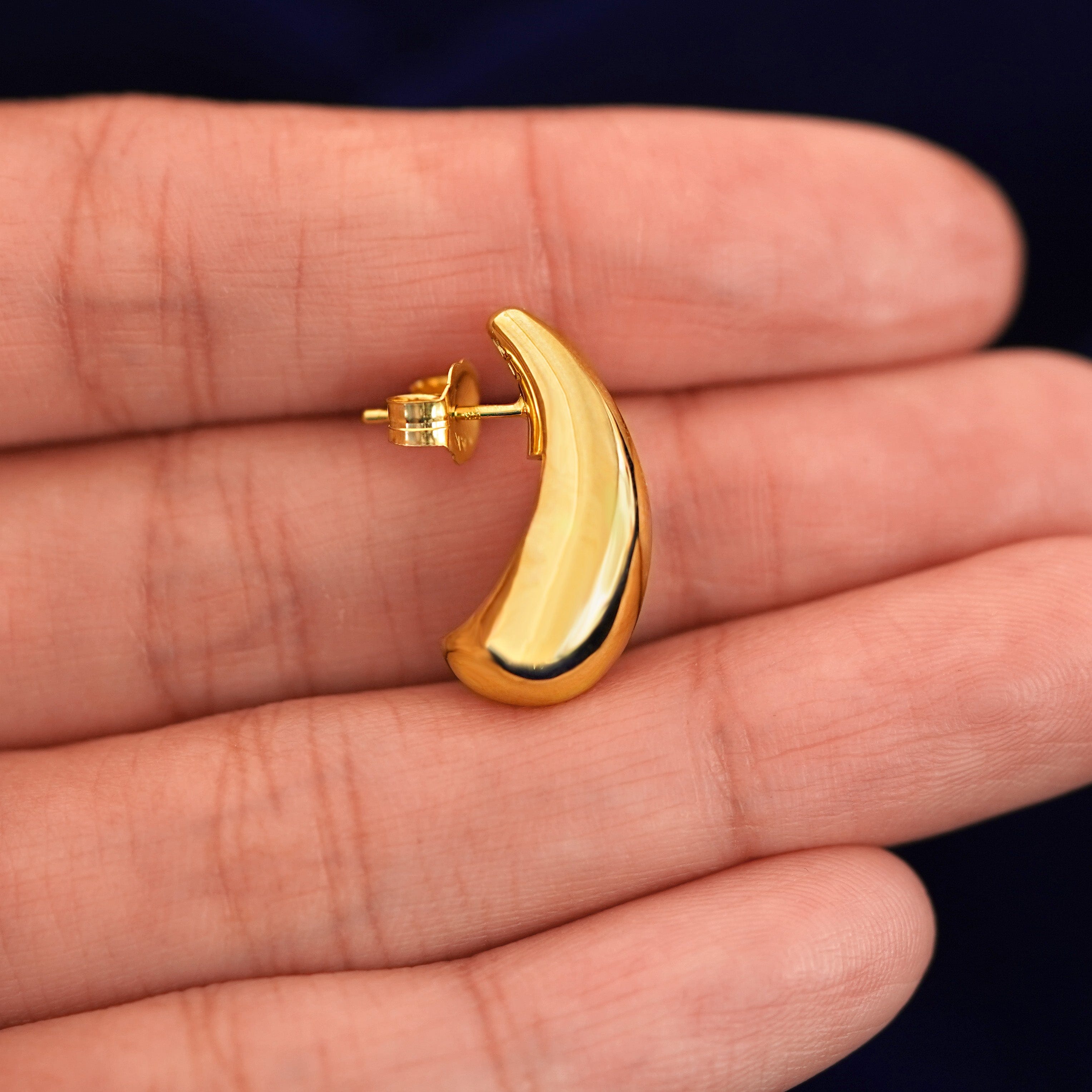 Automic Gold Studio Puffy Teardrop Earring