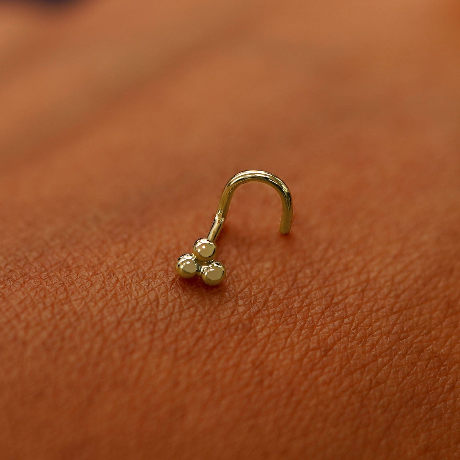 Automic Gold Studio Ball Trio Nose Stud