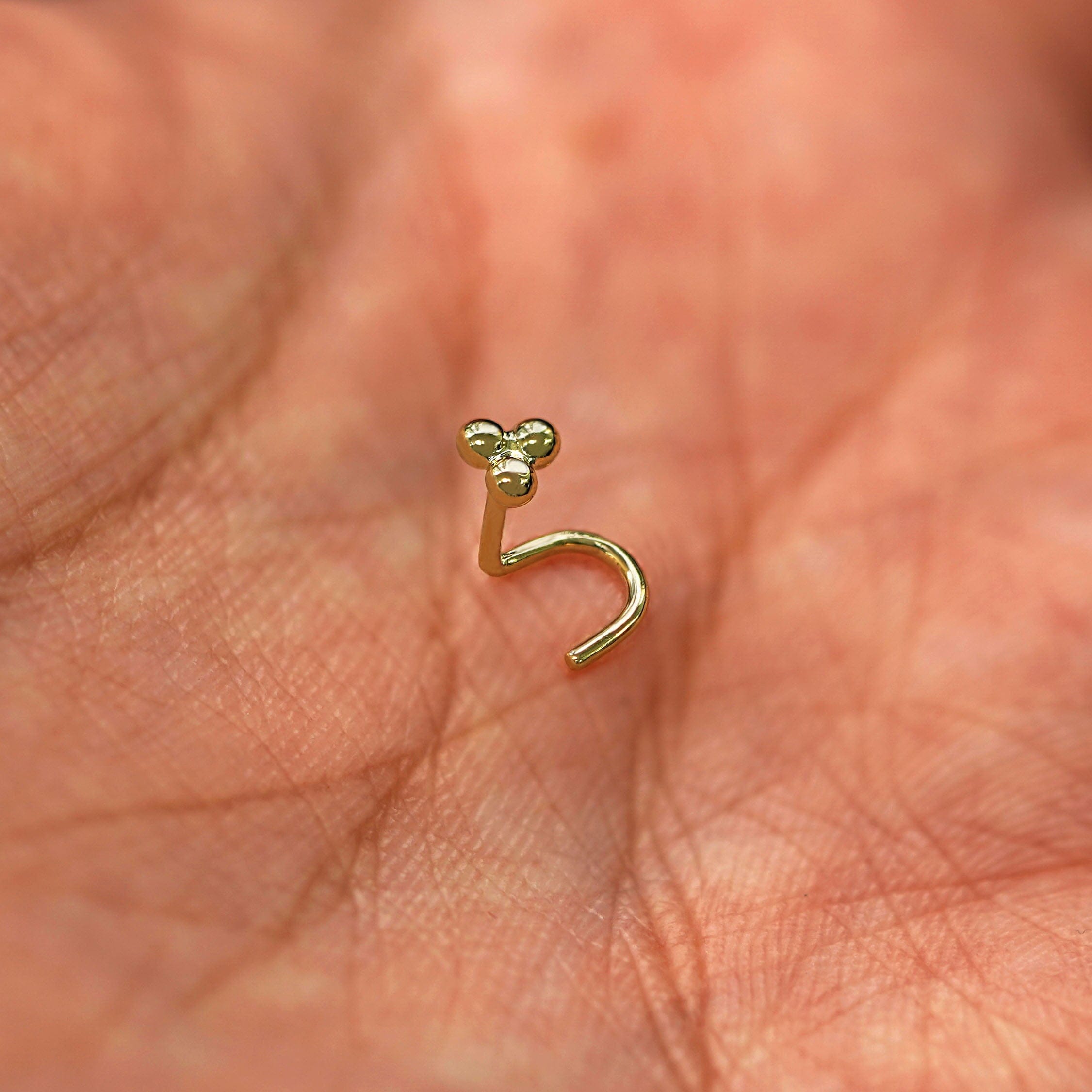 Automic Gold Studio Ball Trio Nose Stud