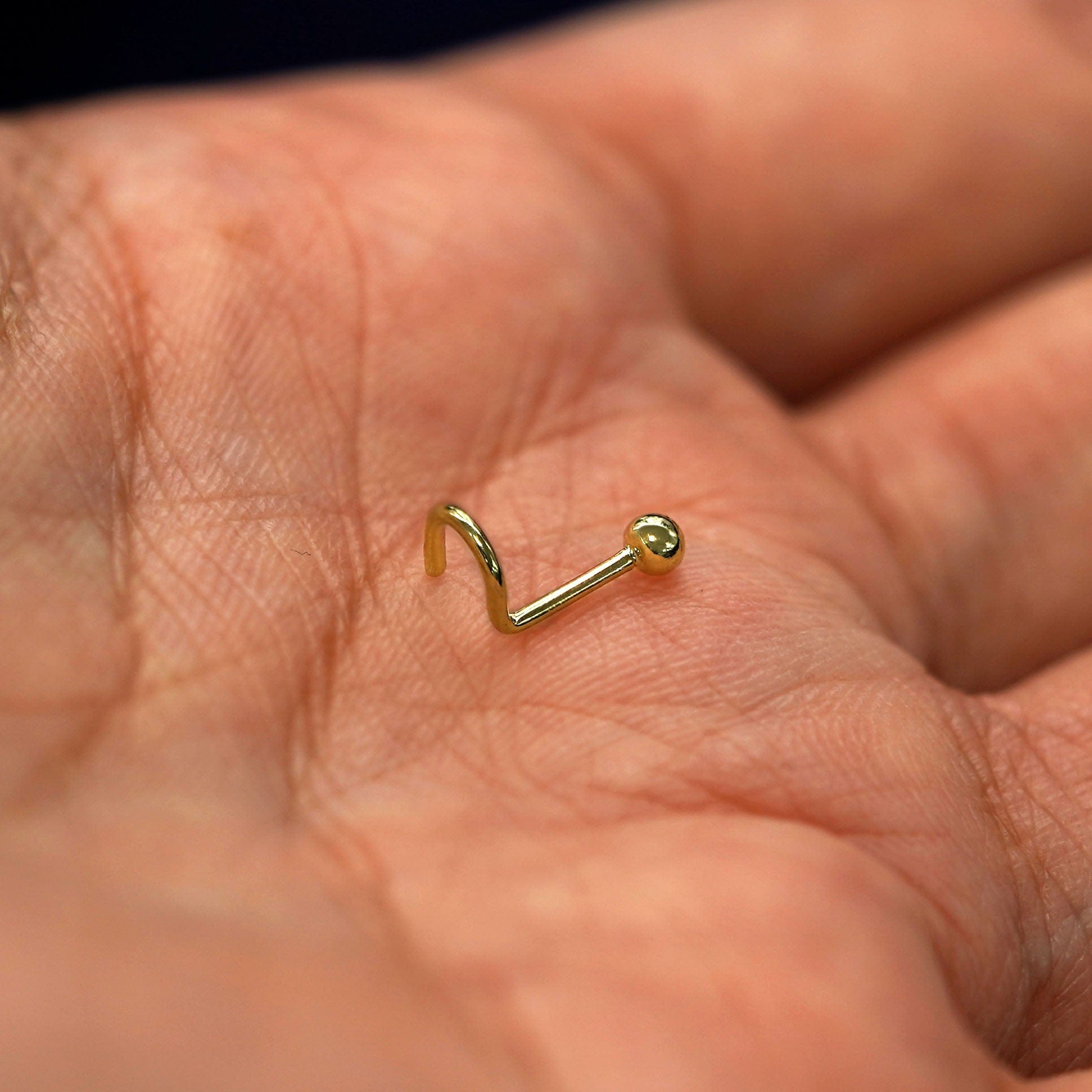 Automic Gold Studio Ball Nose Stud