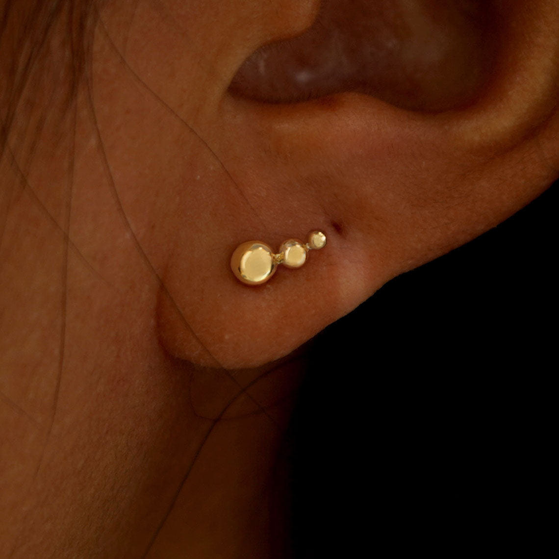 Automic Gold Studio Graduated Ball Flatback Piercing