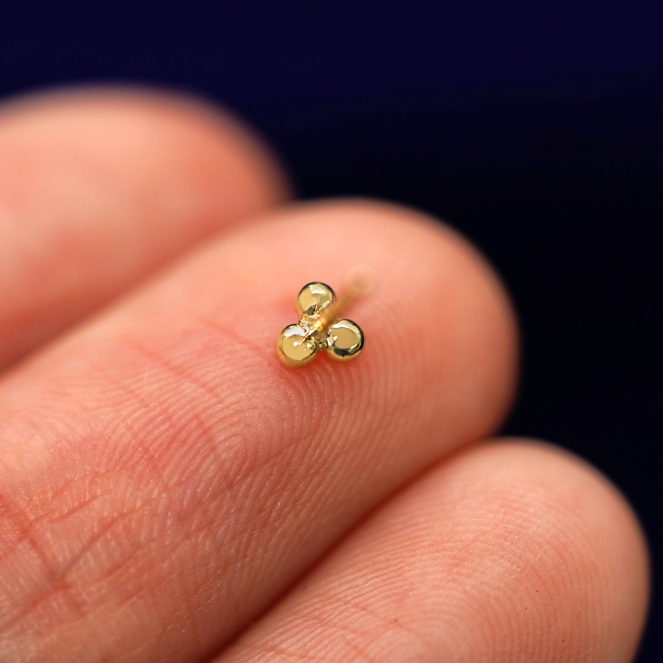 Automic Gold Studio Ball Trio Earring