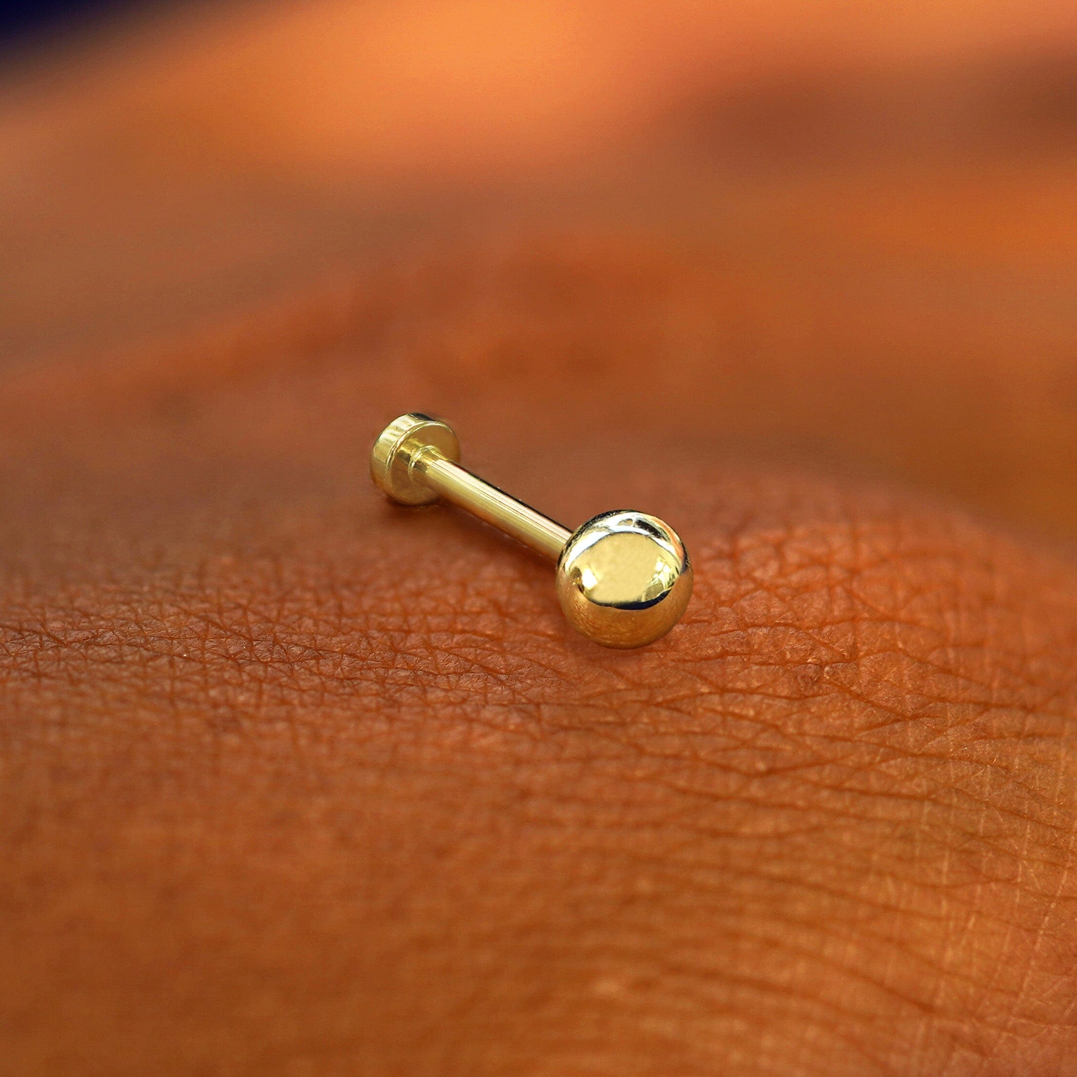 Automic Gold Studio Medium Ball Flatback Piercing