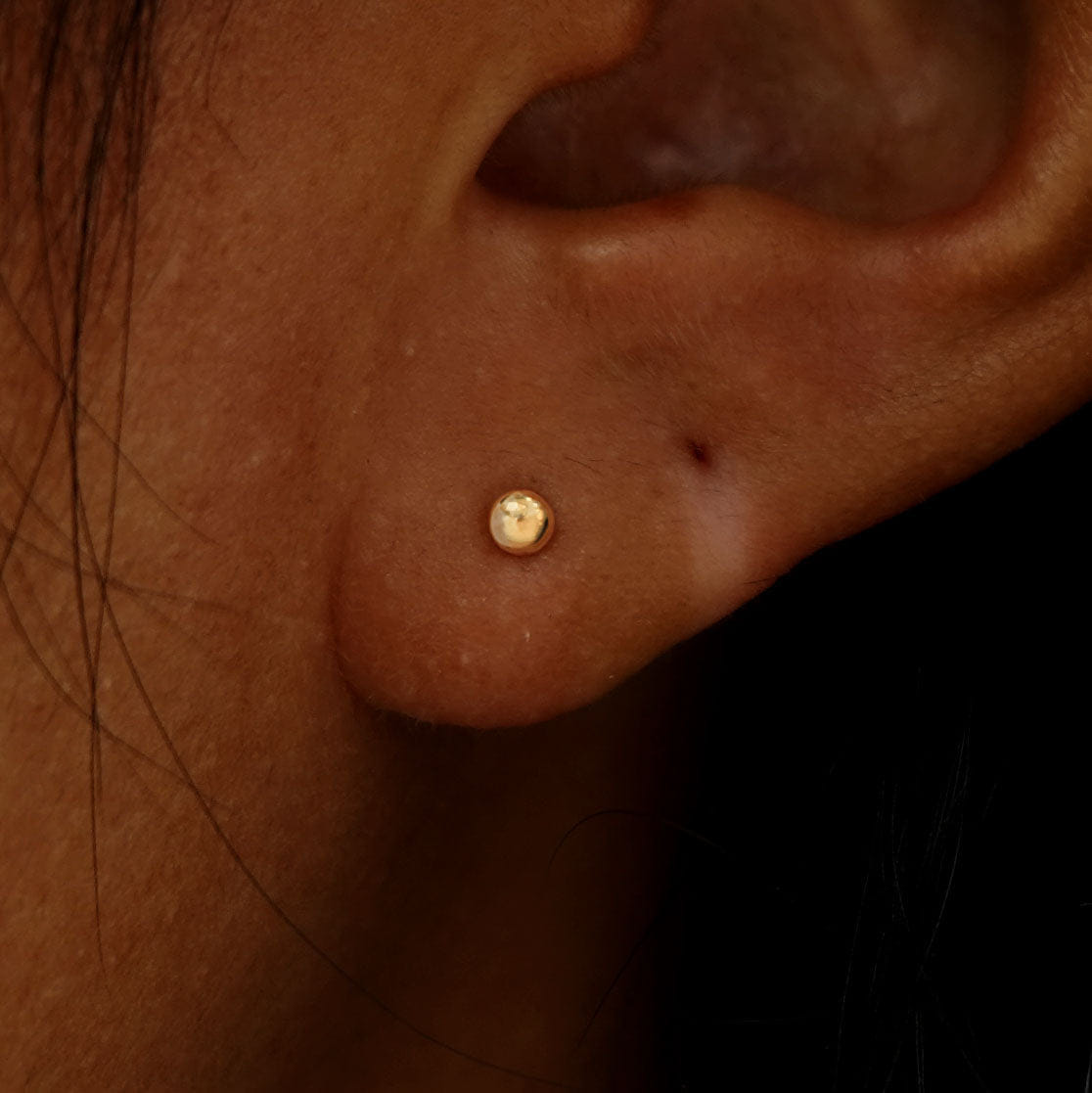 Automic Gold Studio Small Ball Earring