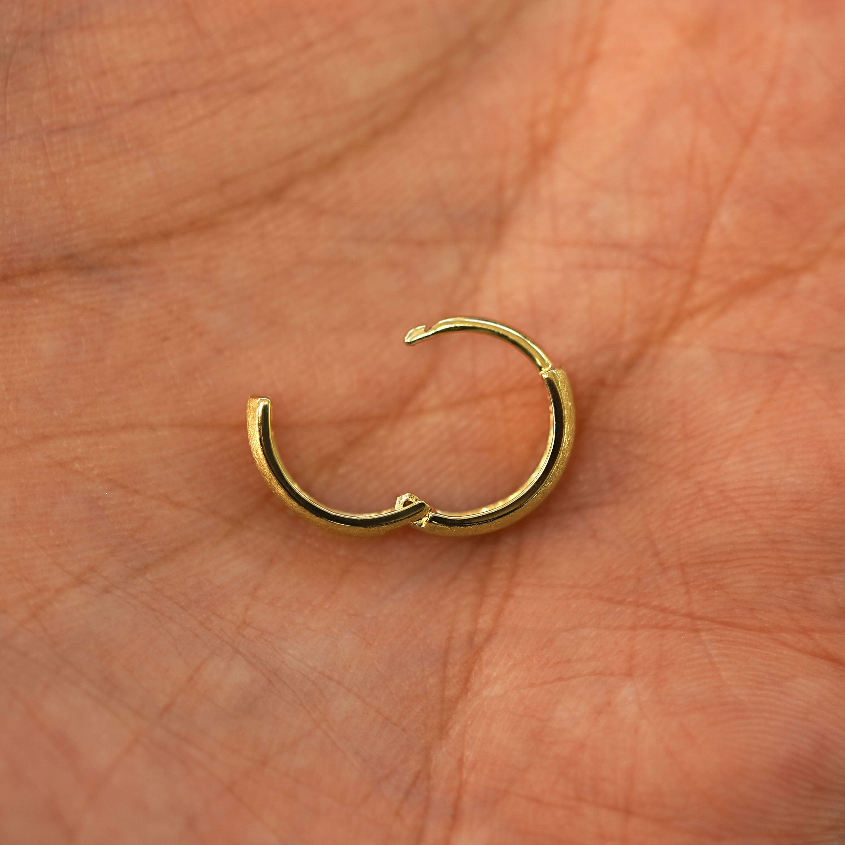 Automic Gold Studio Stardust Small Wide Huggie Hoops