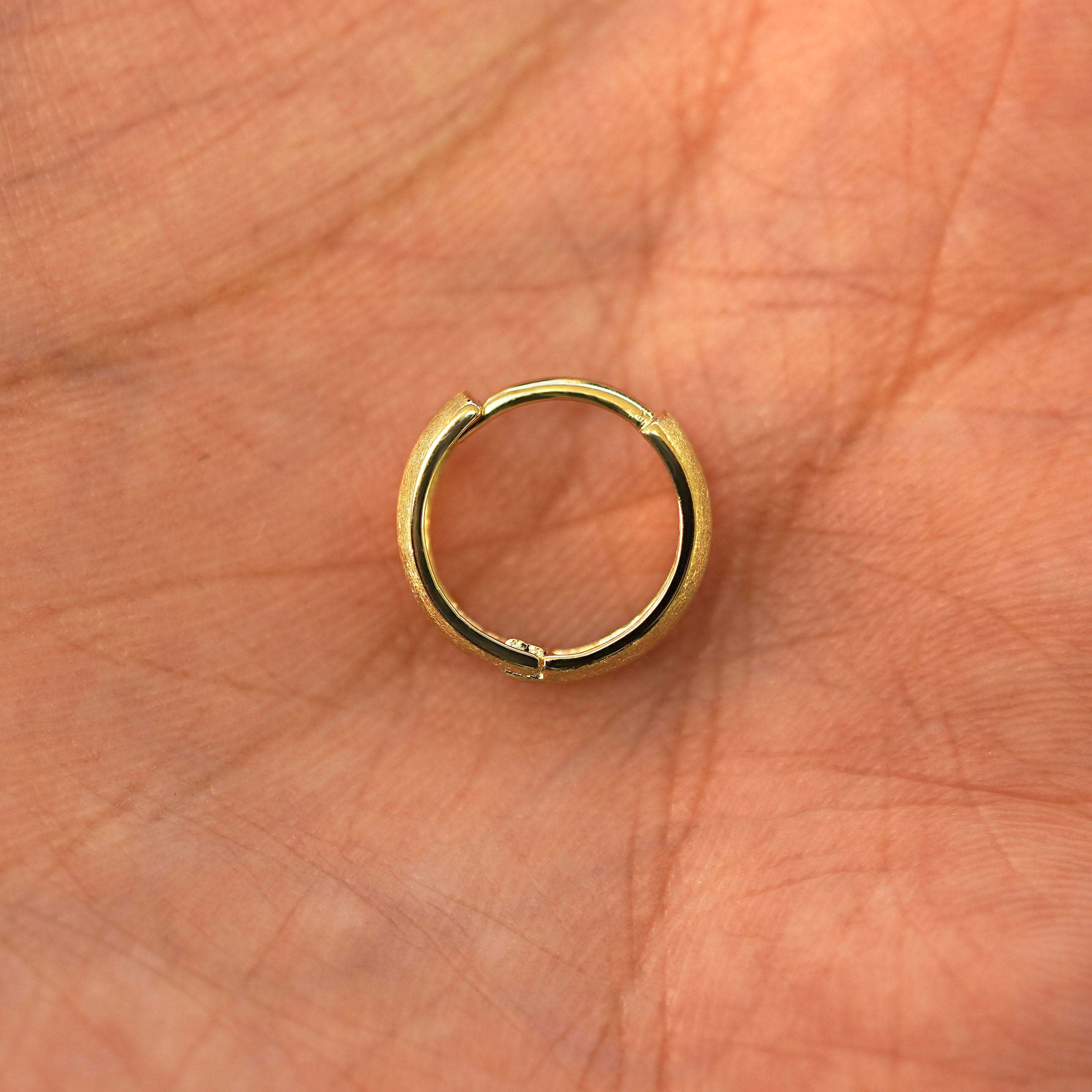 Automic Gold Studio Stardust Small Wide Huggie Hoops