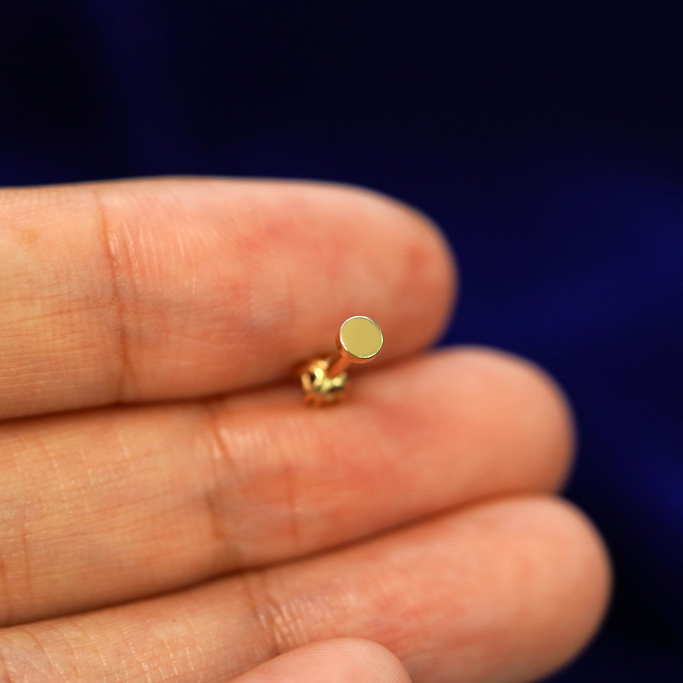 Automic Gold Studio Ruby Flatback Piercing