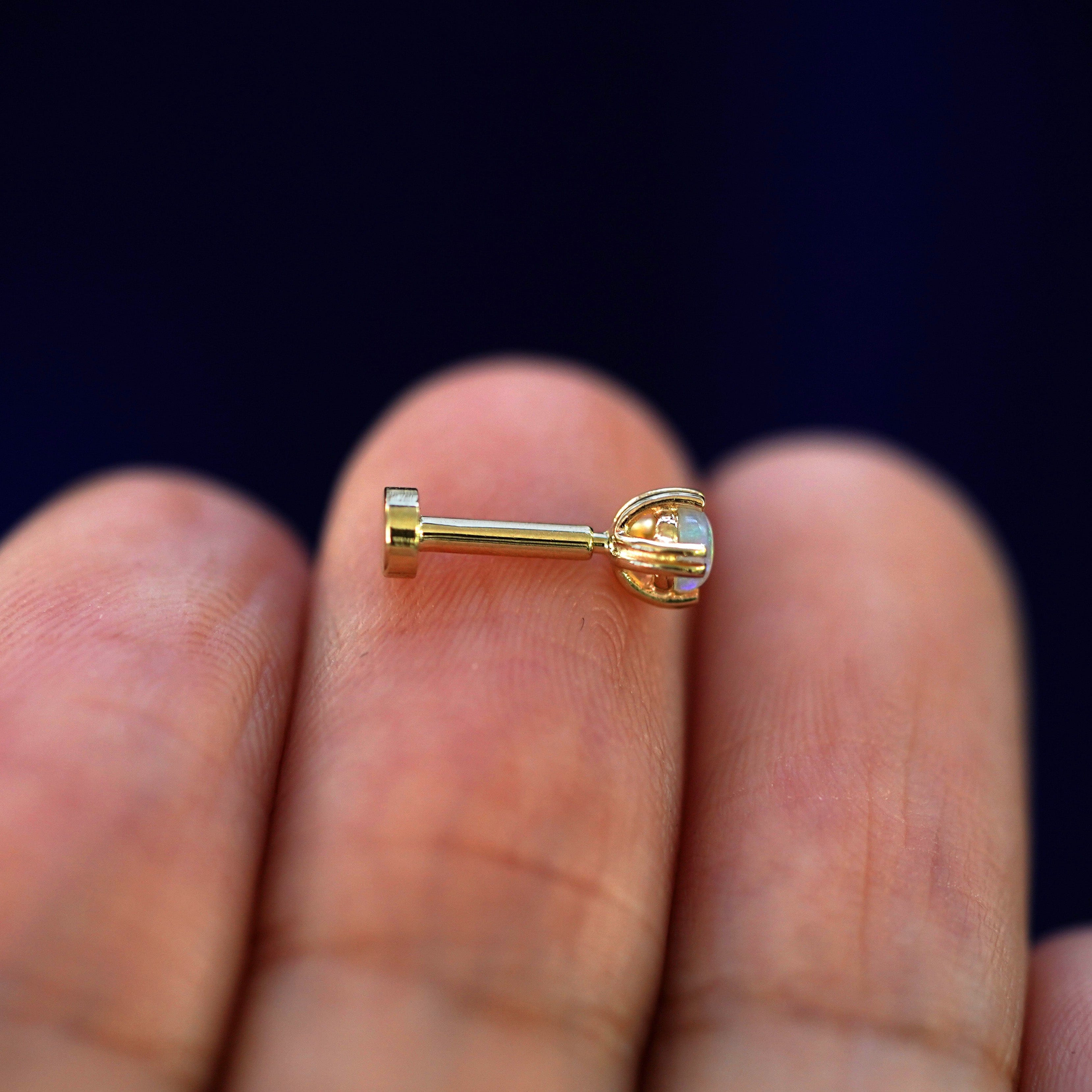 Automic Gold Studio Opal Flatback Piercing