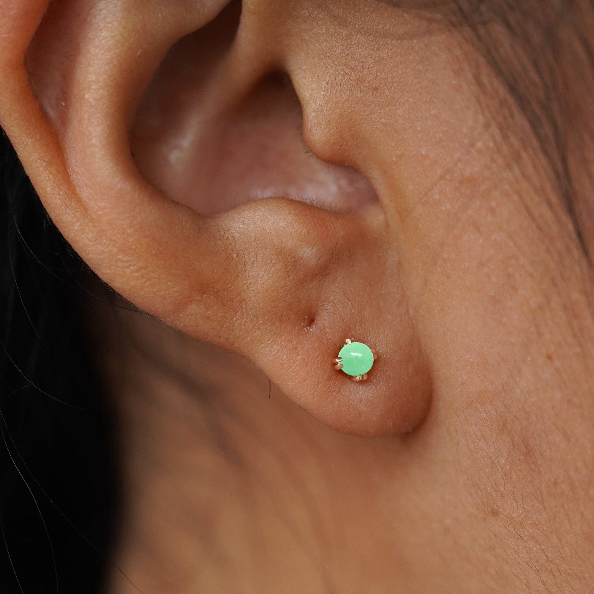 Automic Gold Studio Jade Flatback Piercing