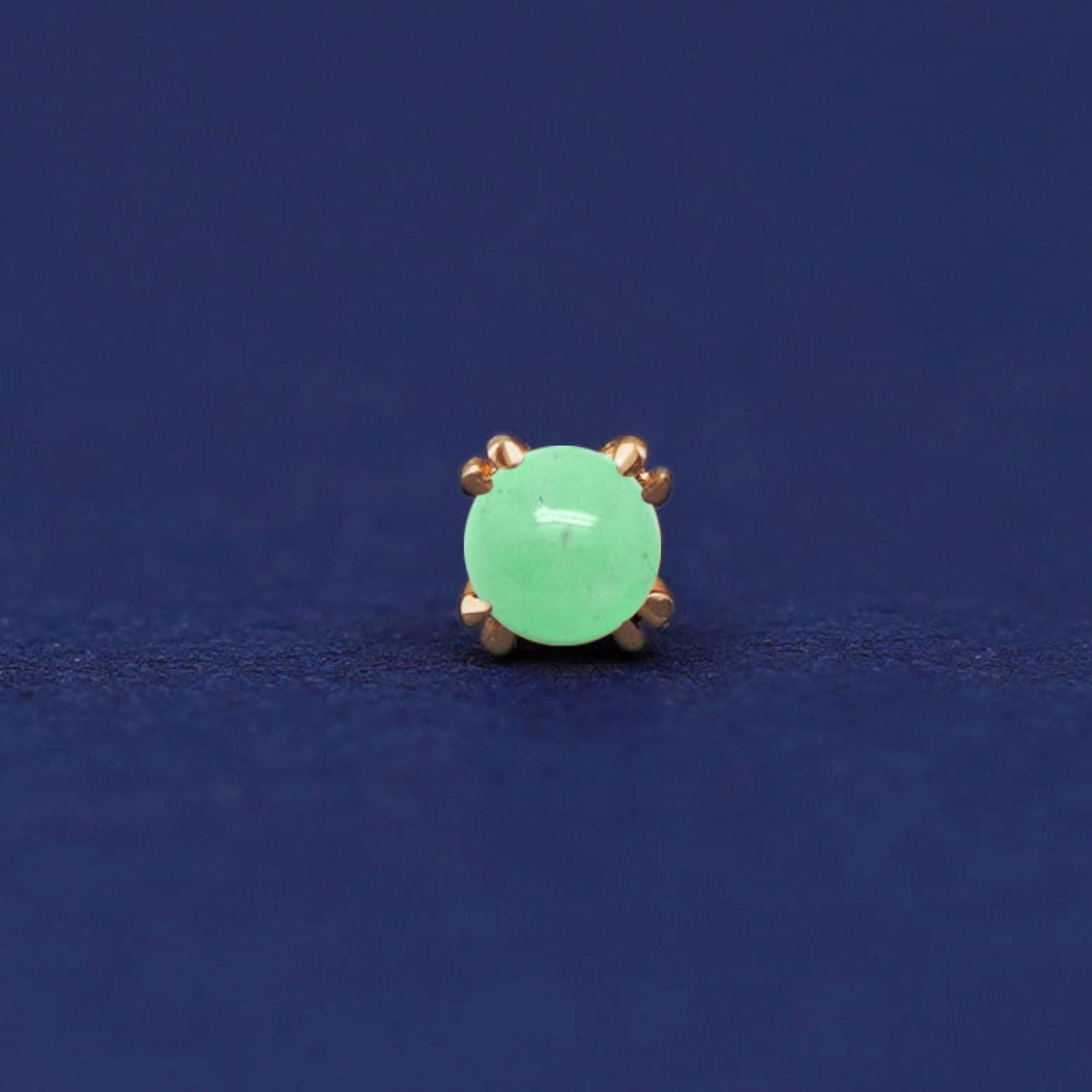 Automic Gold Studio Jade Flatback Piercing