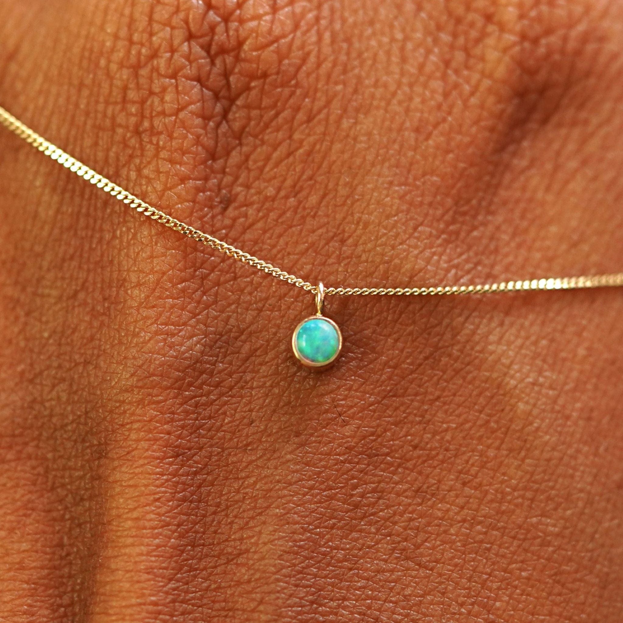 Automic Gold Studio Opal Necklace