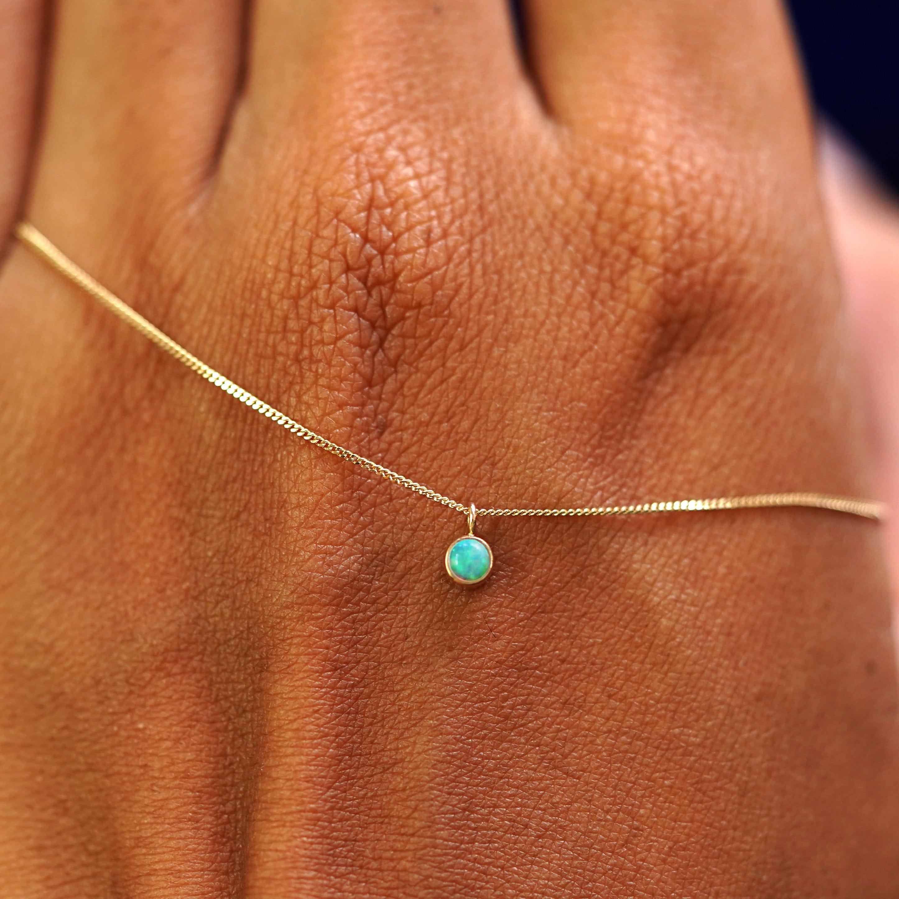 Automic Gold Studio Opal Necklace